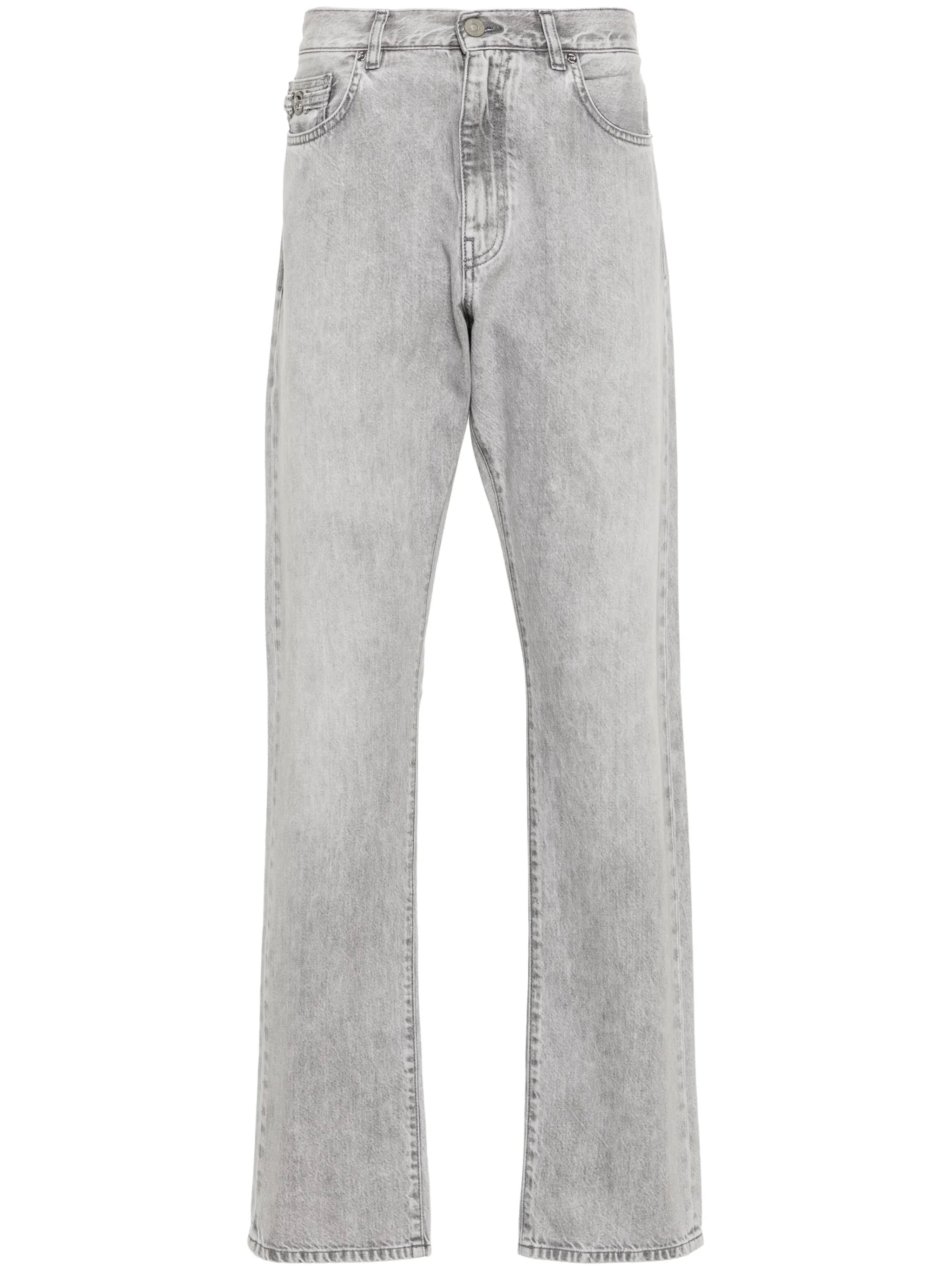 straight-leg jeans
