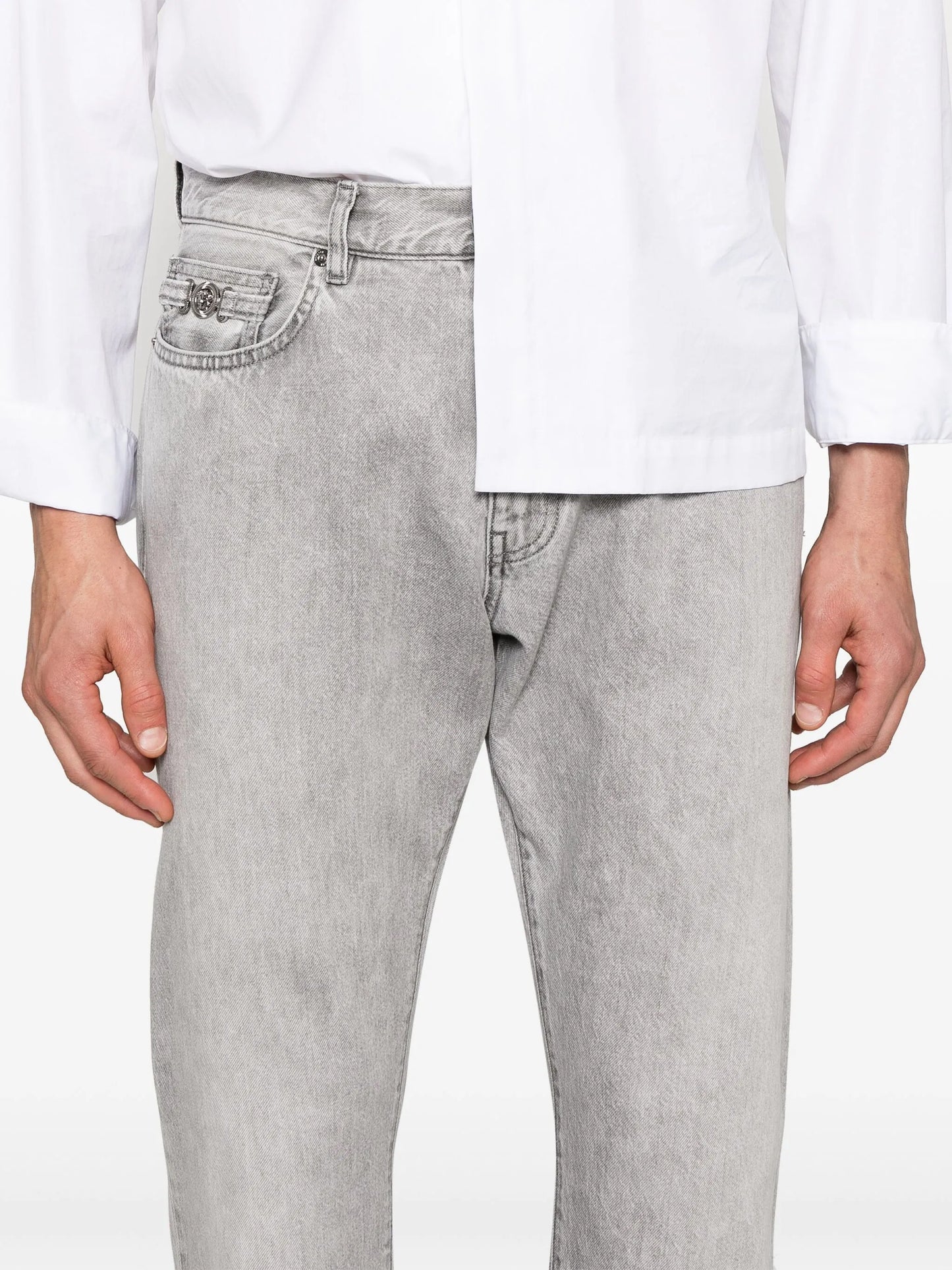 straight-leg jeans
