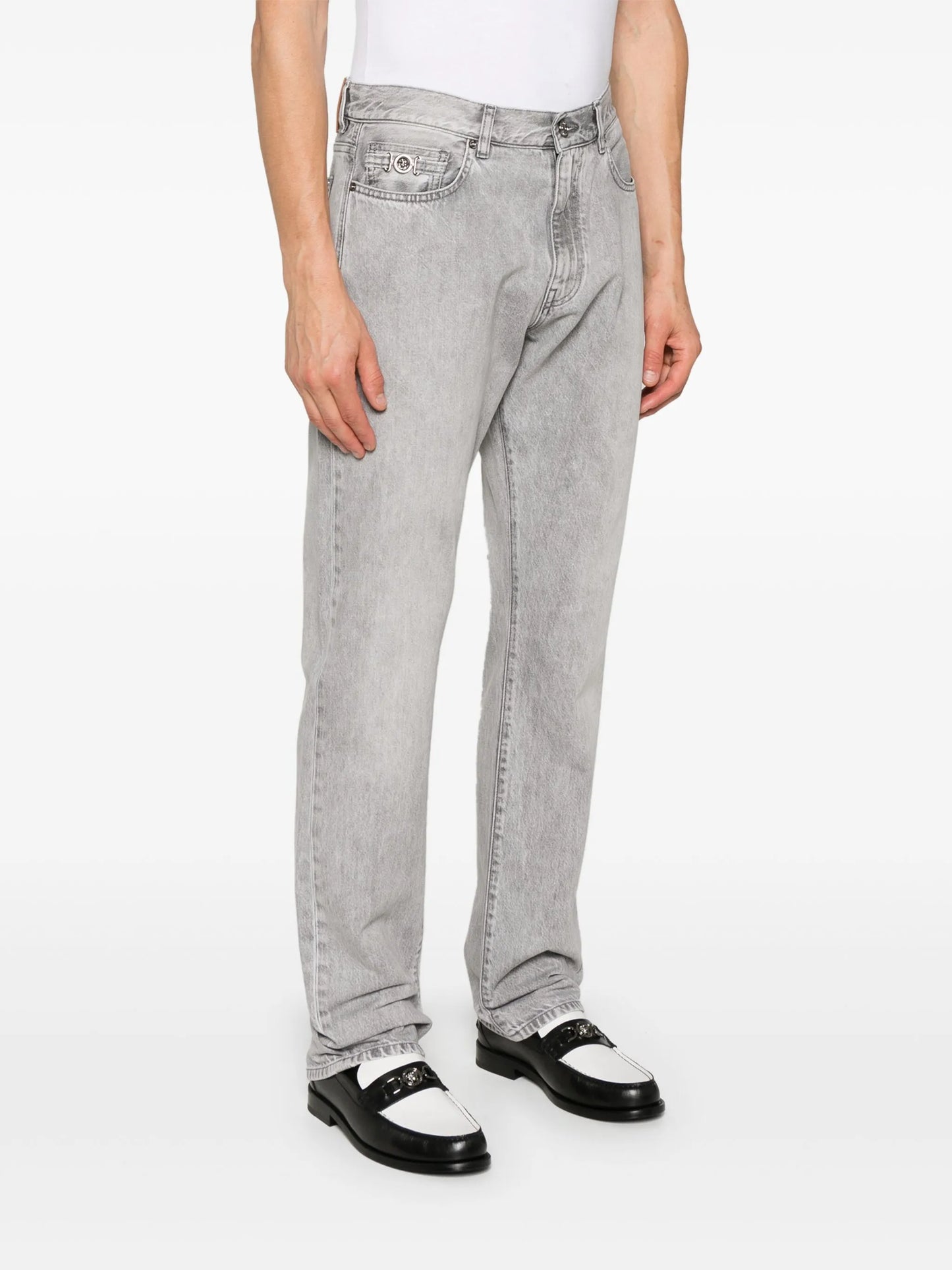 straight-leg jeans