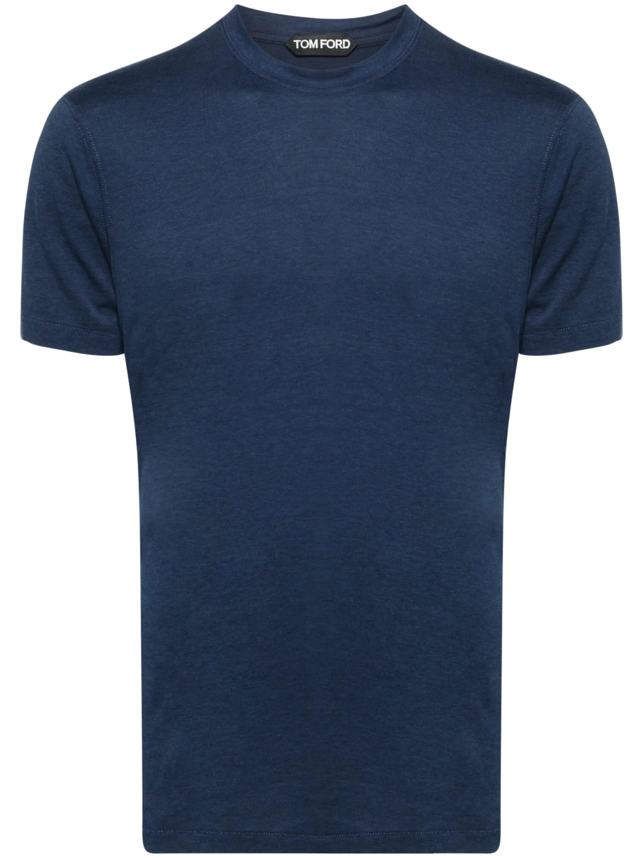 logo-embroidered jersey T-shirt