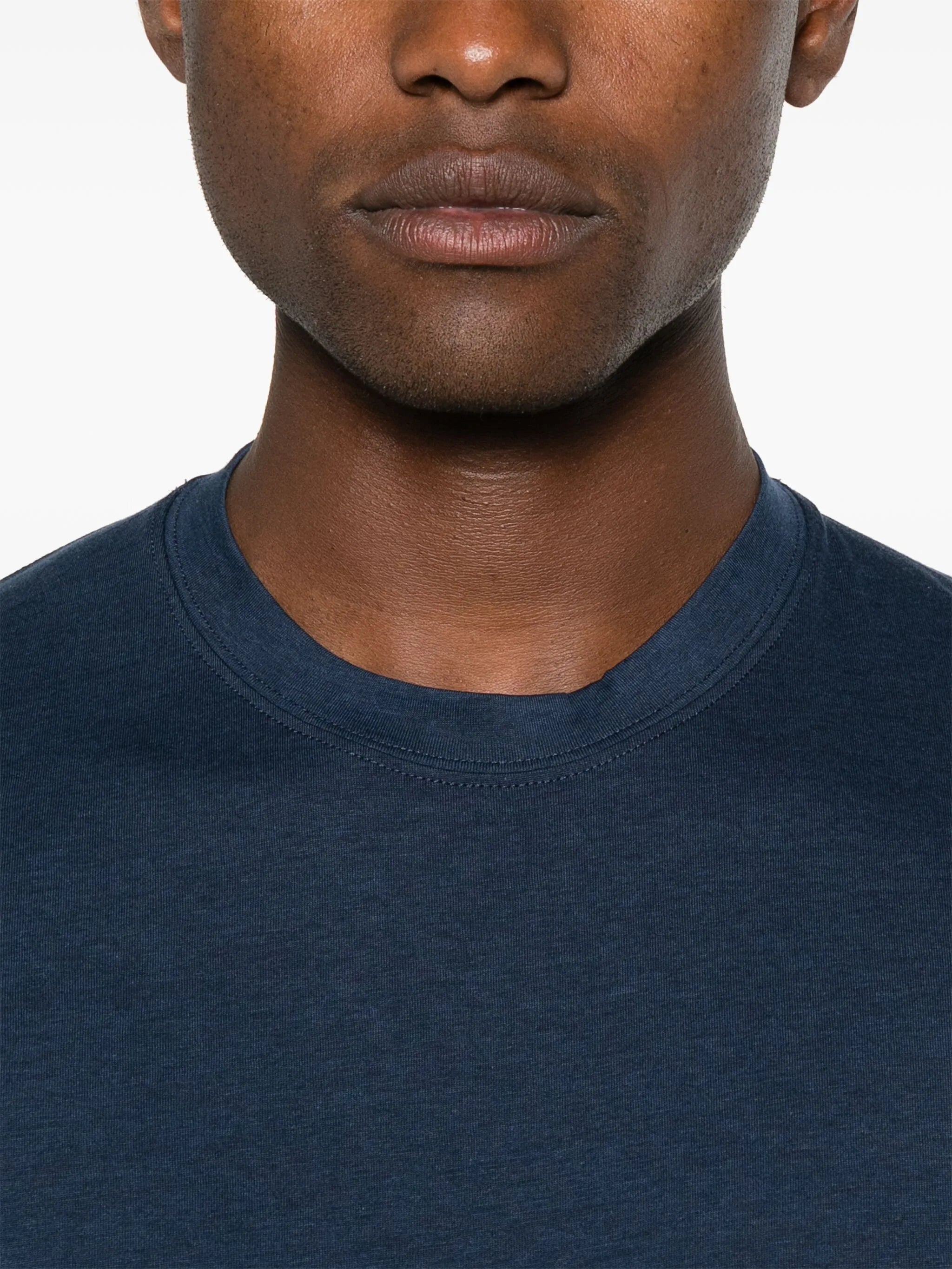 logo-embroidered jersey T-shirt