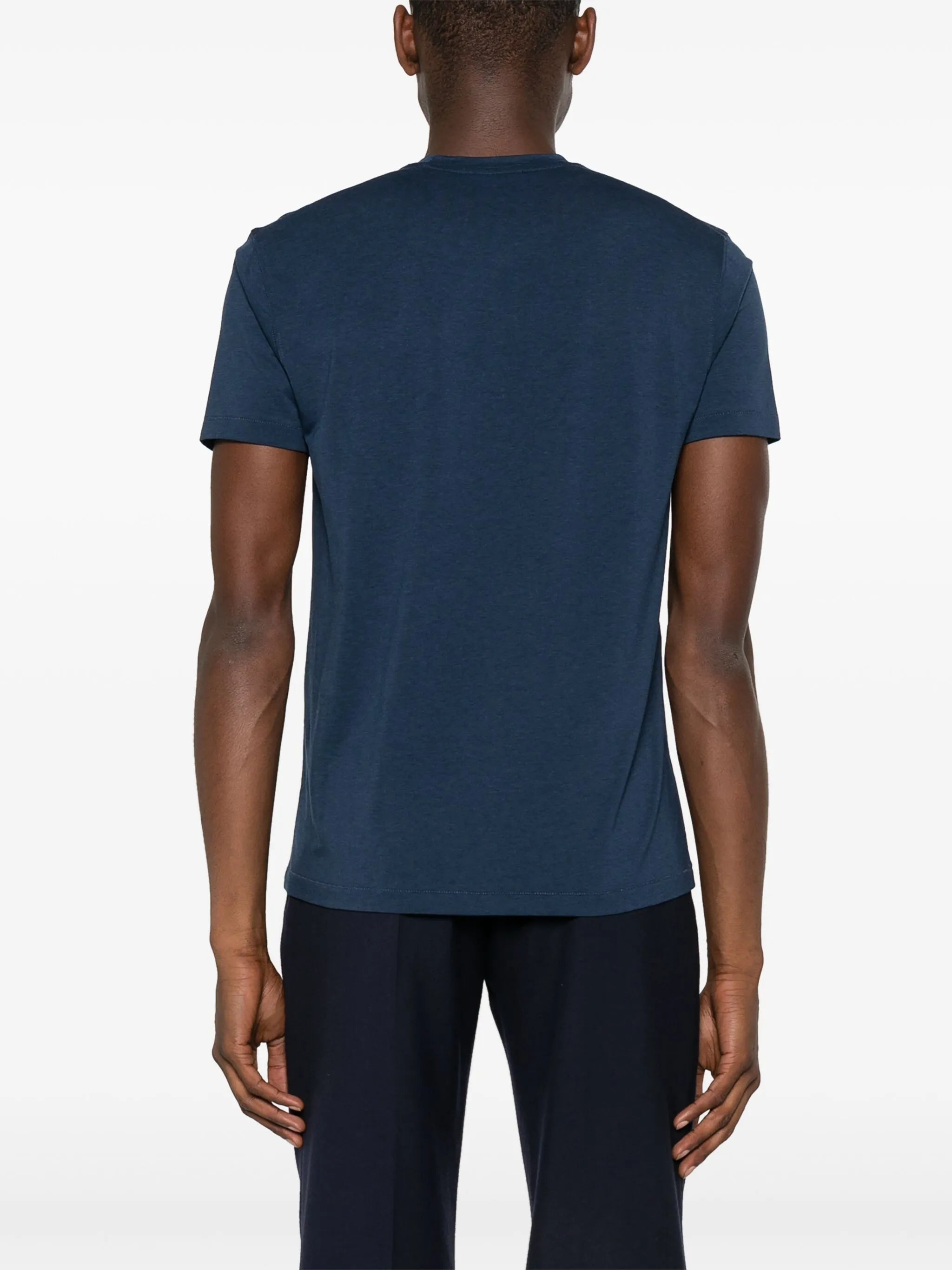 logo-embroidered jersey T-shirt