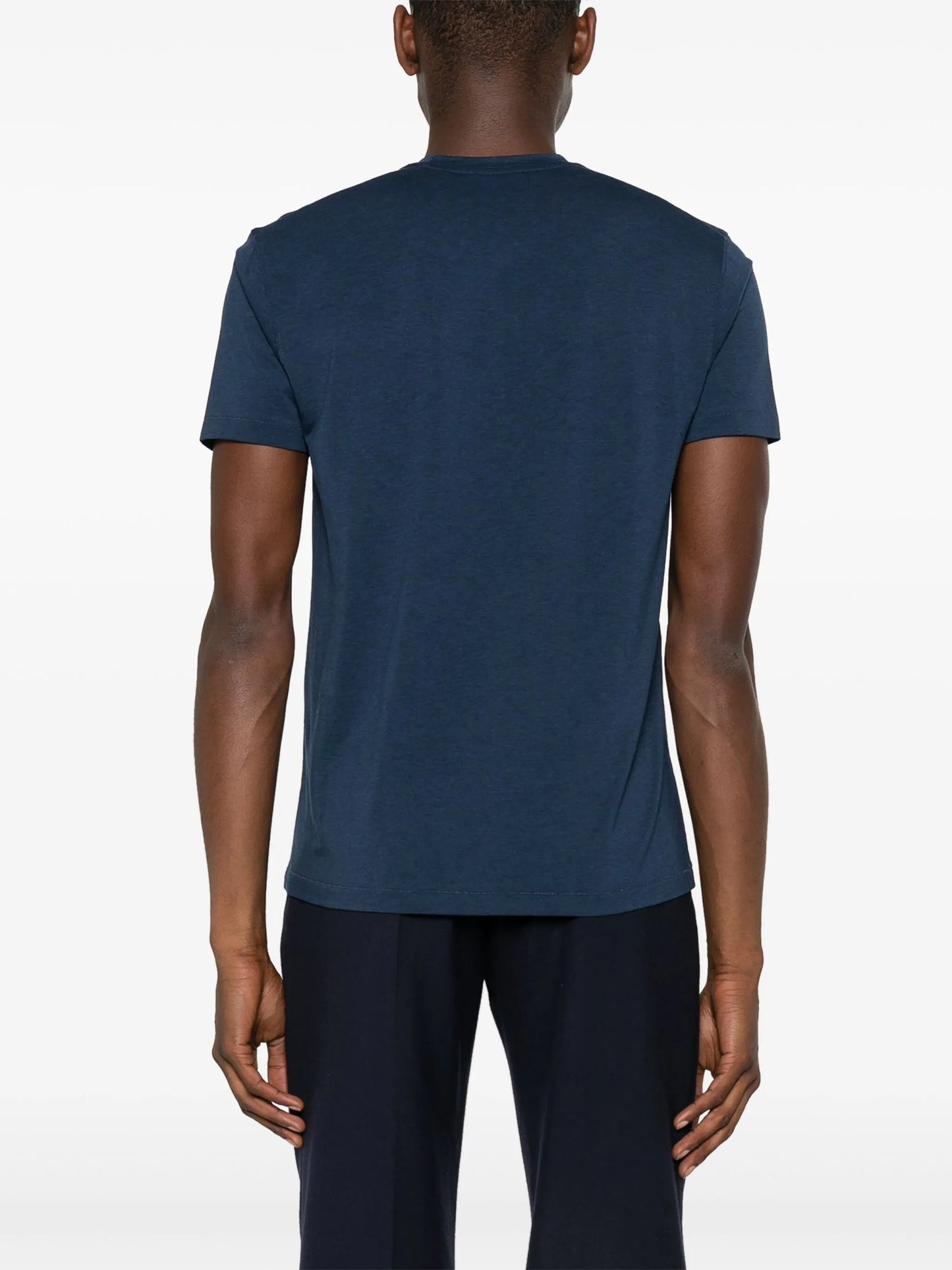 logo-embroidered jersey T-shirt