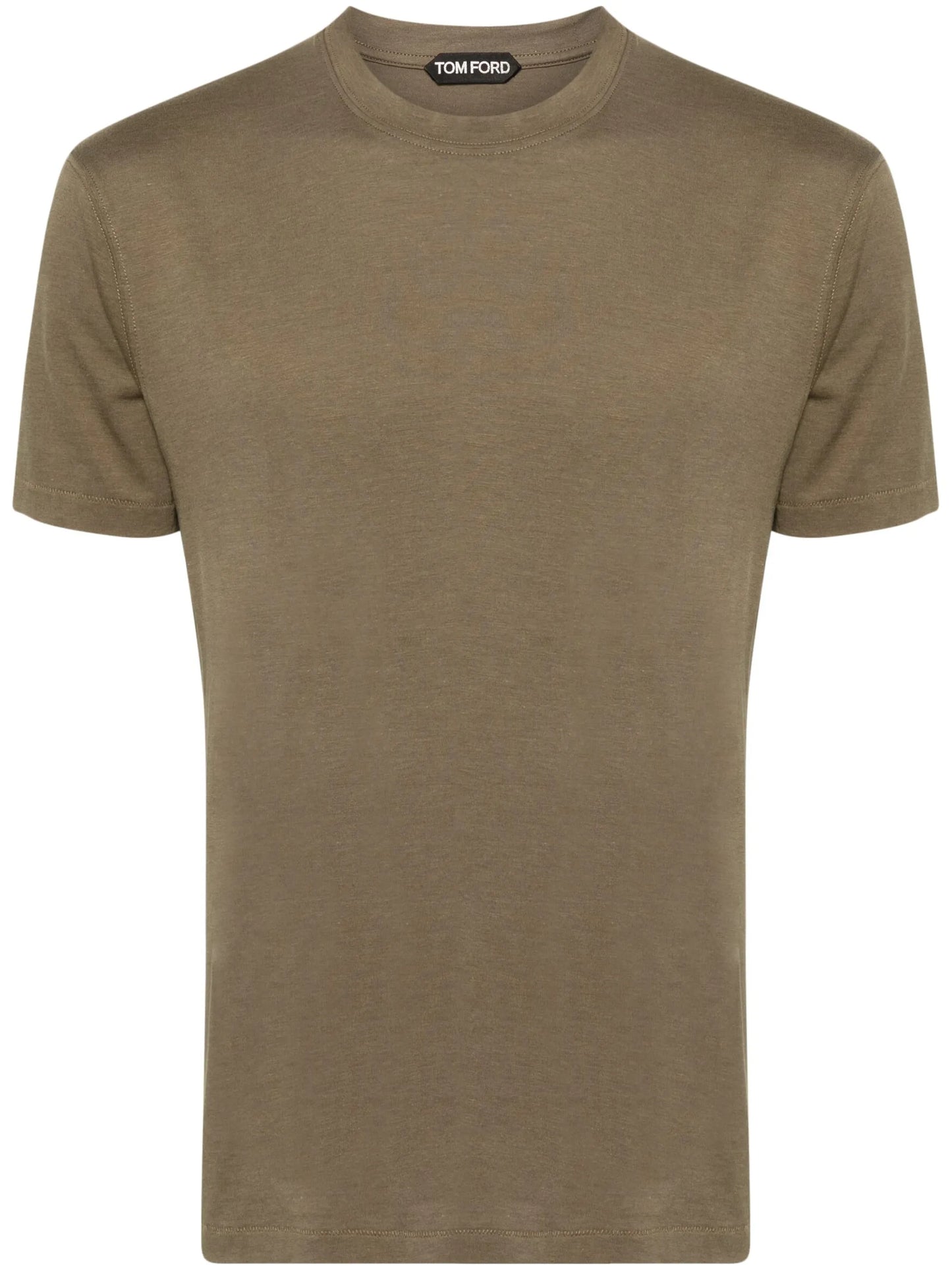 logo-embroidered jersey T-shirt