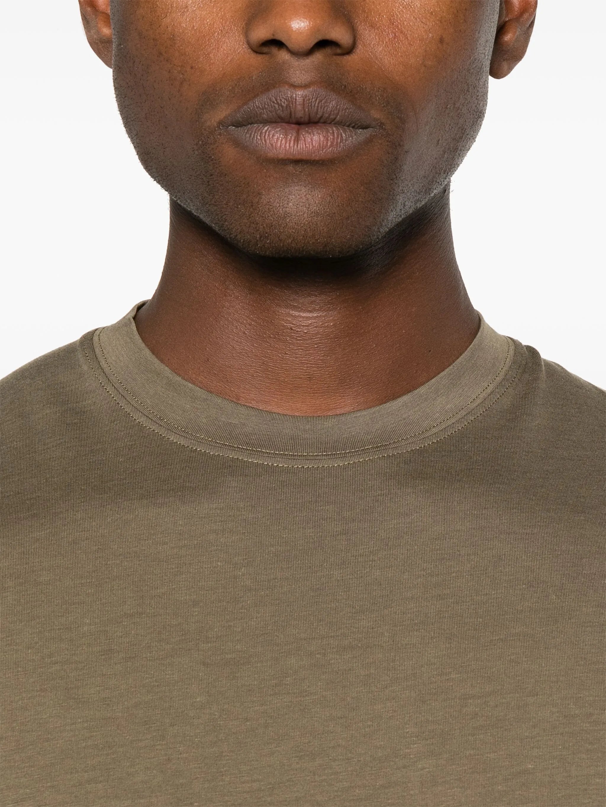 logo-embroidered jersey T-shirt