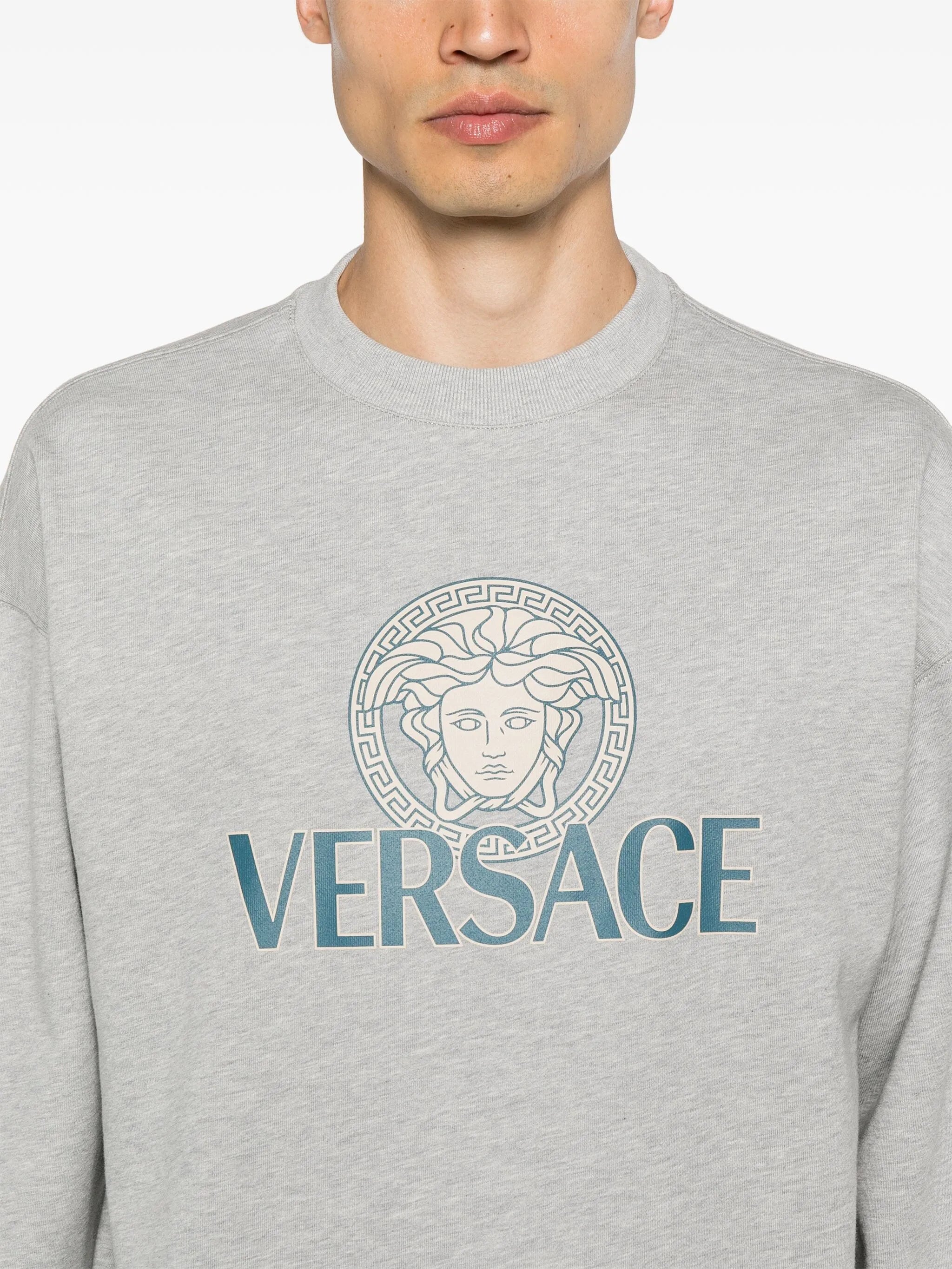 Medusa Head-print cotton sweatshirt
