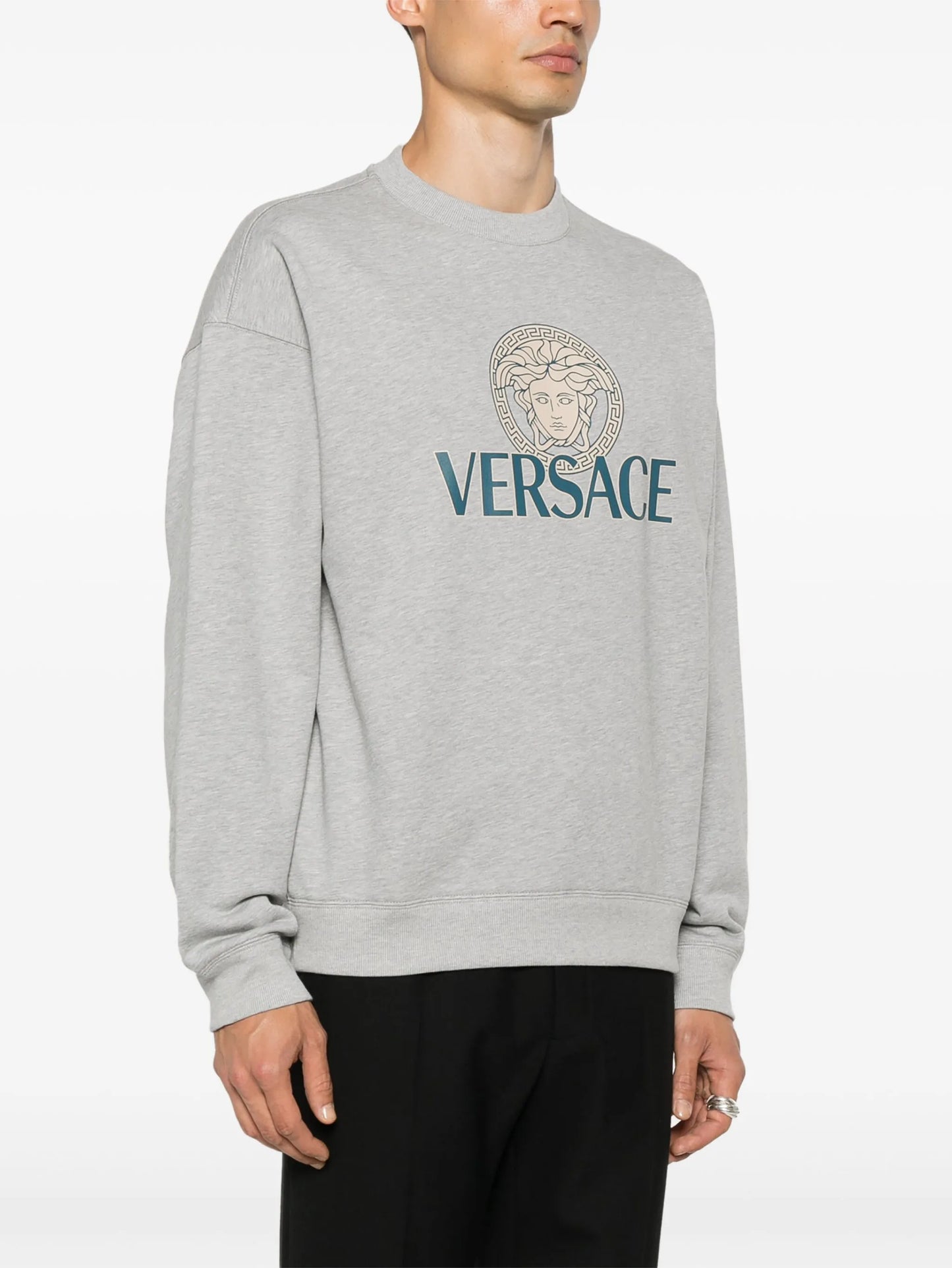 Medusa Head-print cotton sweatshirt
