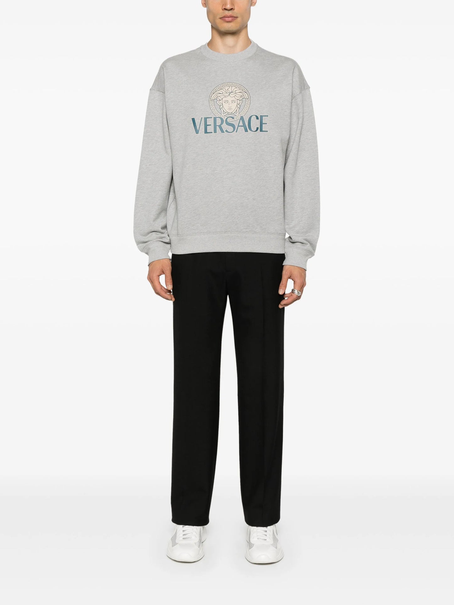 Medusa Head-print cotton sweatshirt