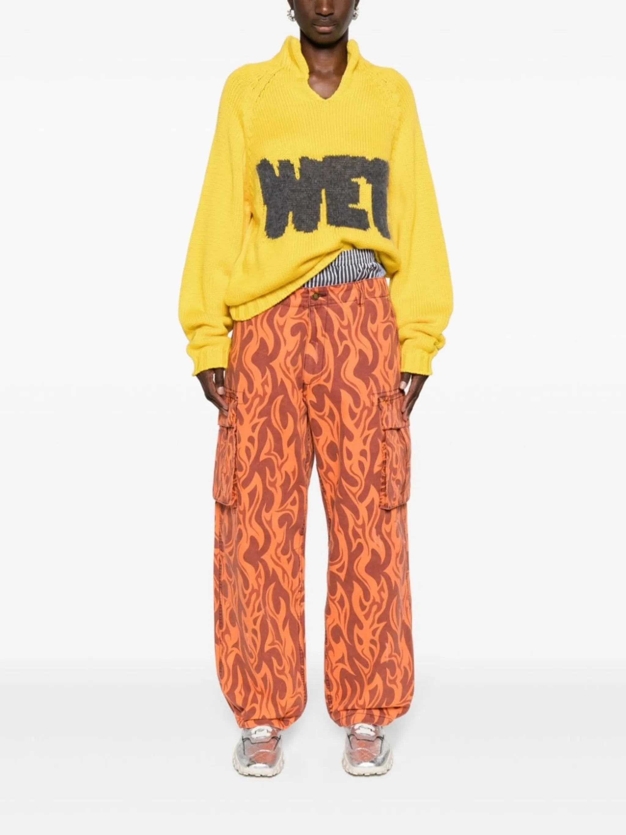 intarsia-knit jumper