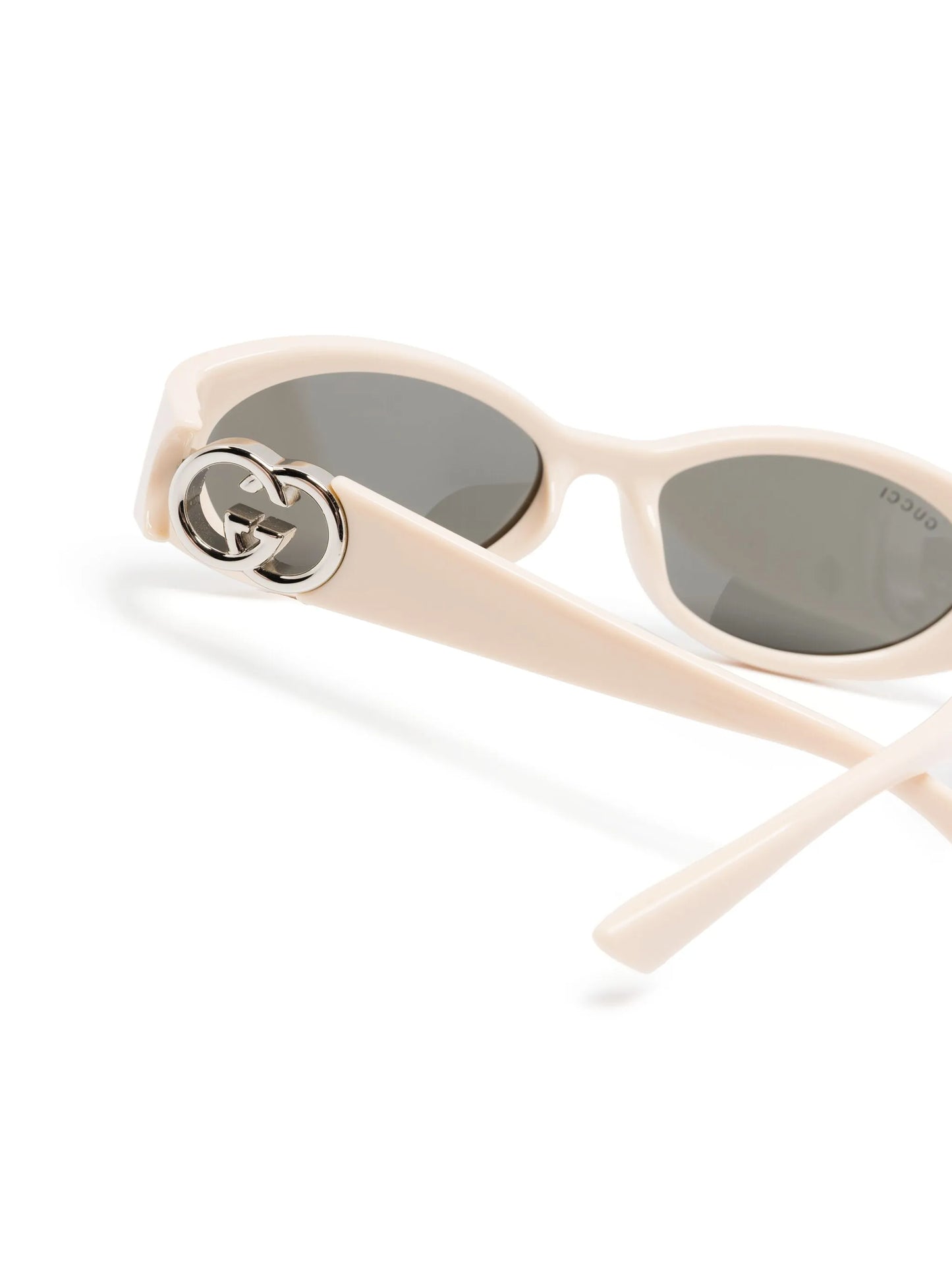 oval-frame tinted-lenses sunglasses