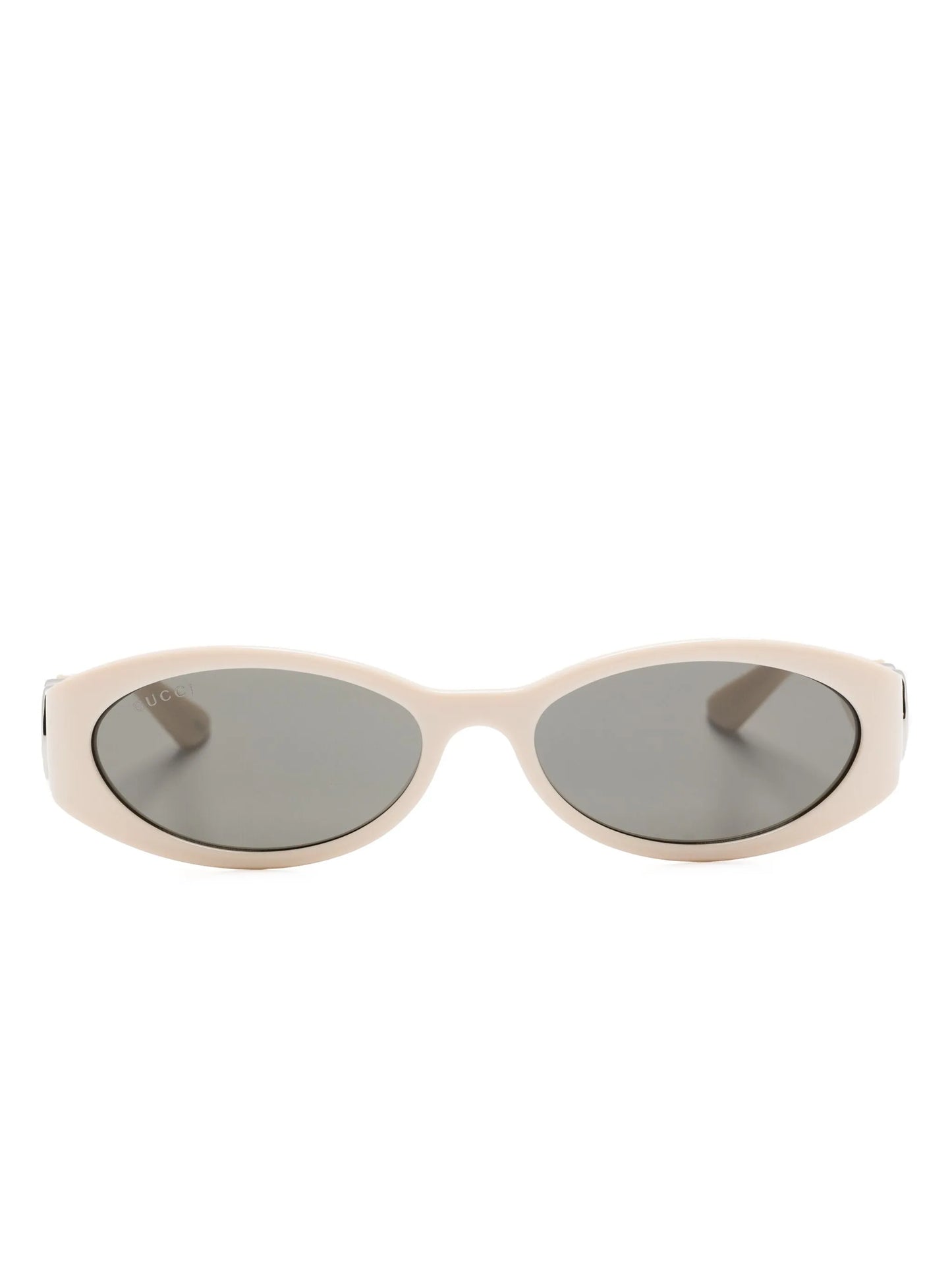 oval-frame tinted-lenses sunglasses