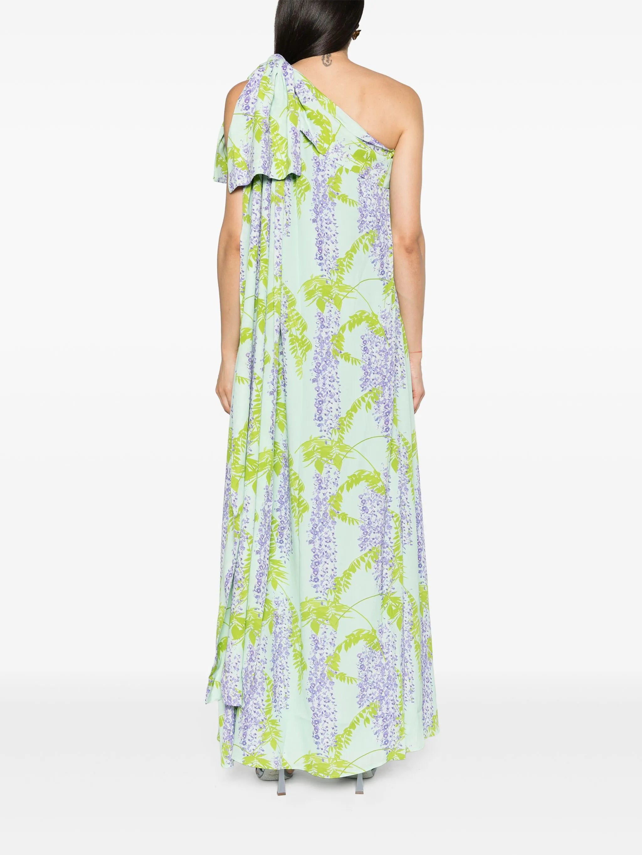 Gala floral-print gown