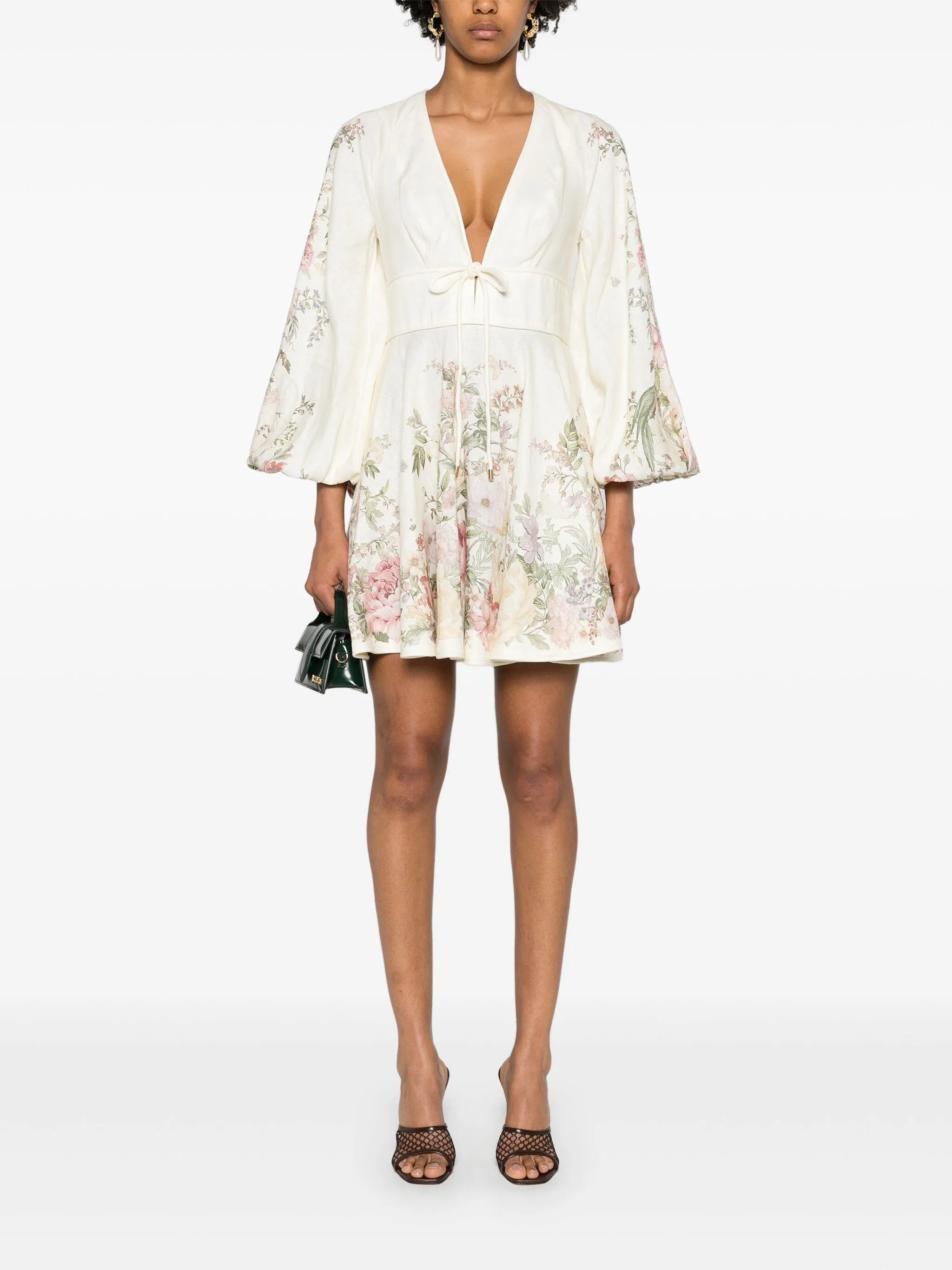 Waverly linen minidress