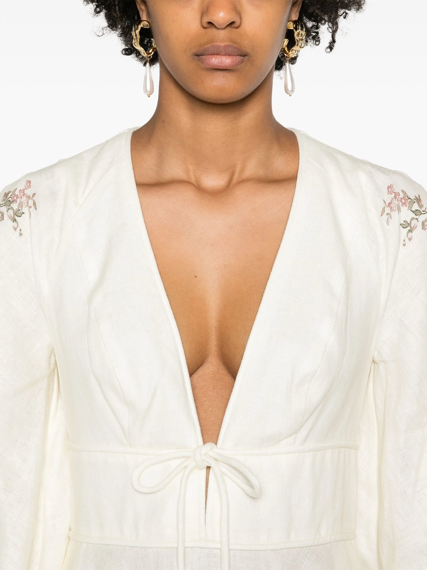 Waverly linen minidress
