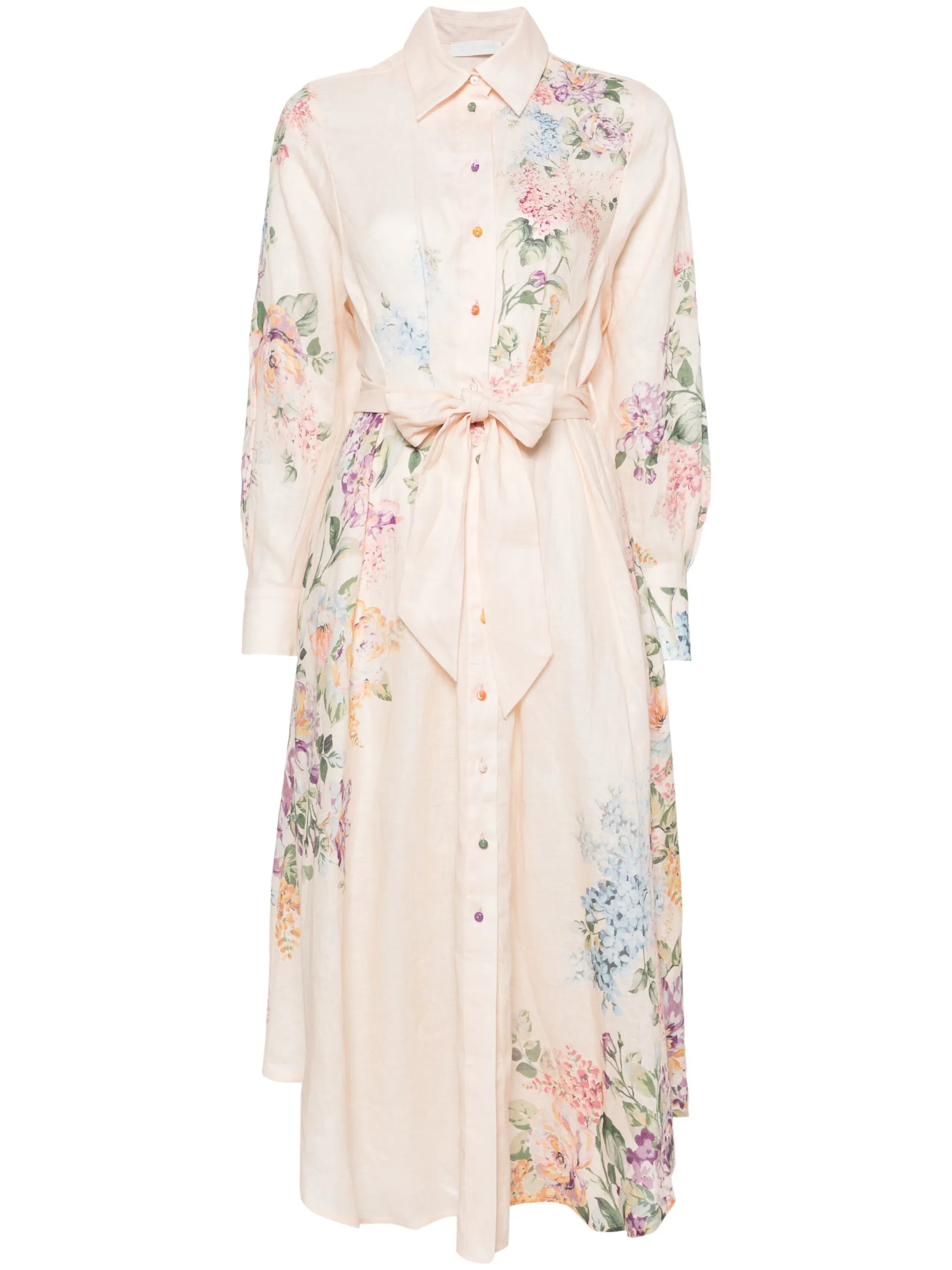 Halliday floral-print shirtdress