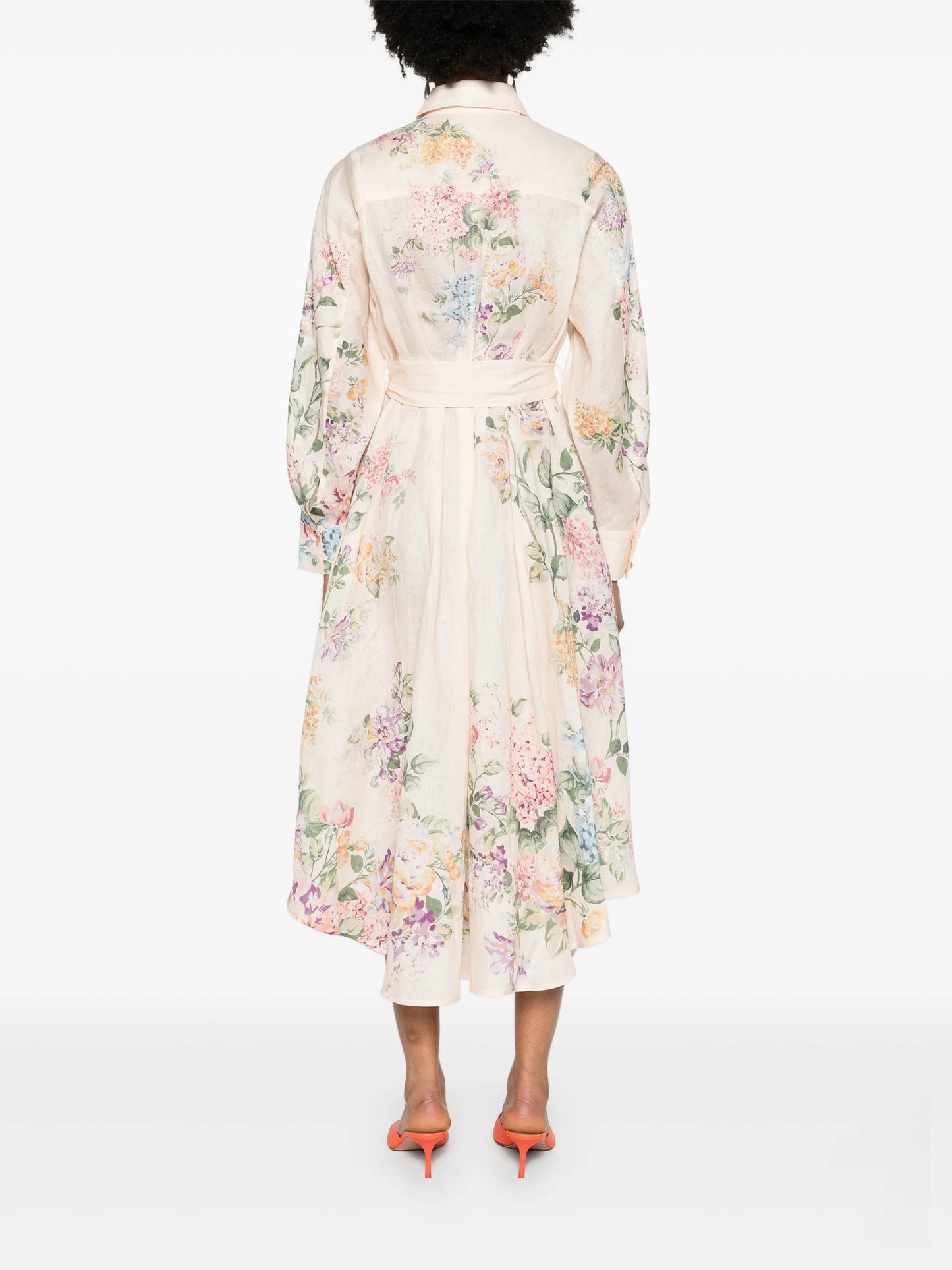 Halliday floral-print shirtdress