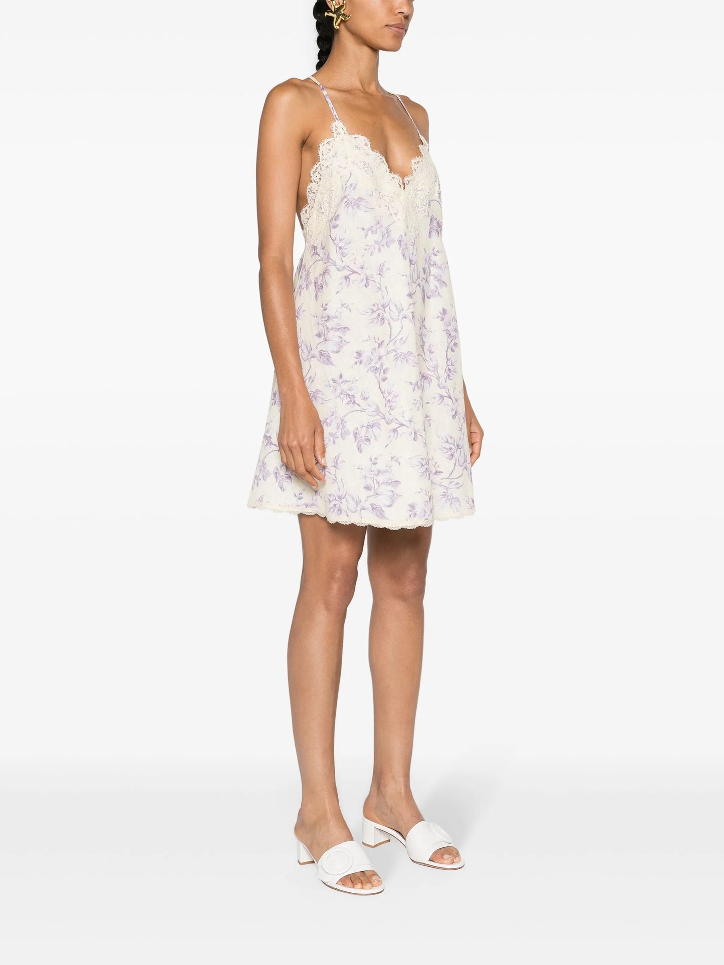 Halliday floral-print minidress