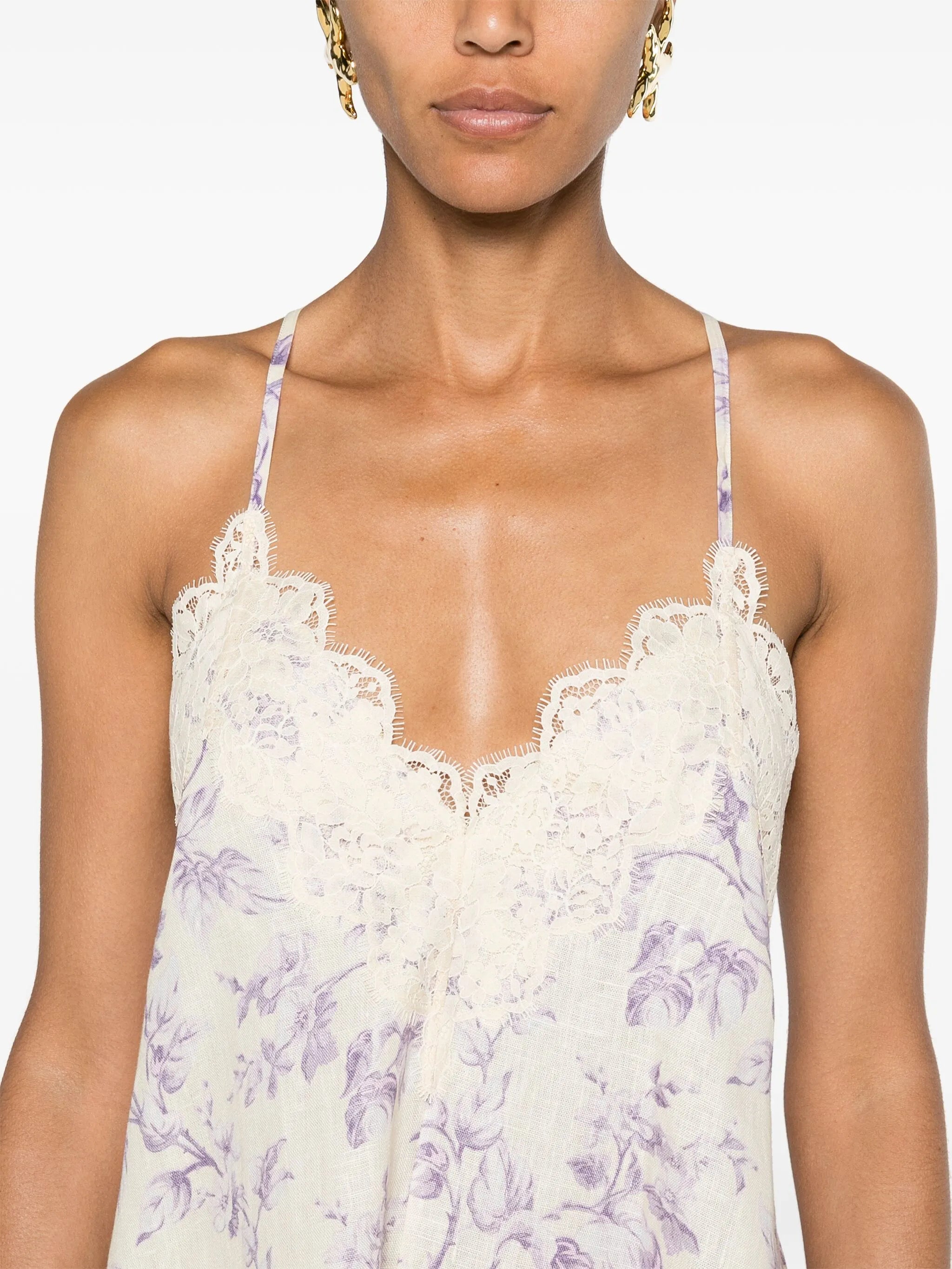 Halliday floral-print minidress