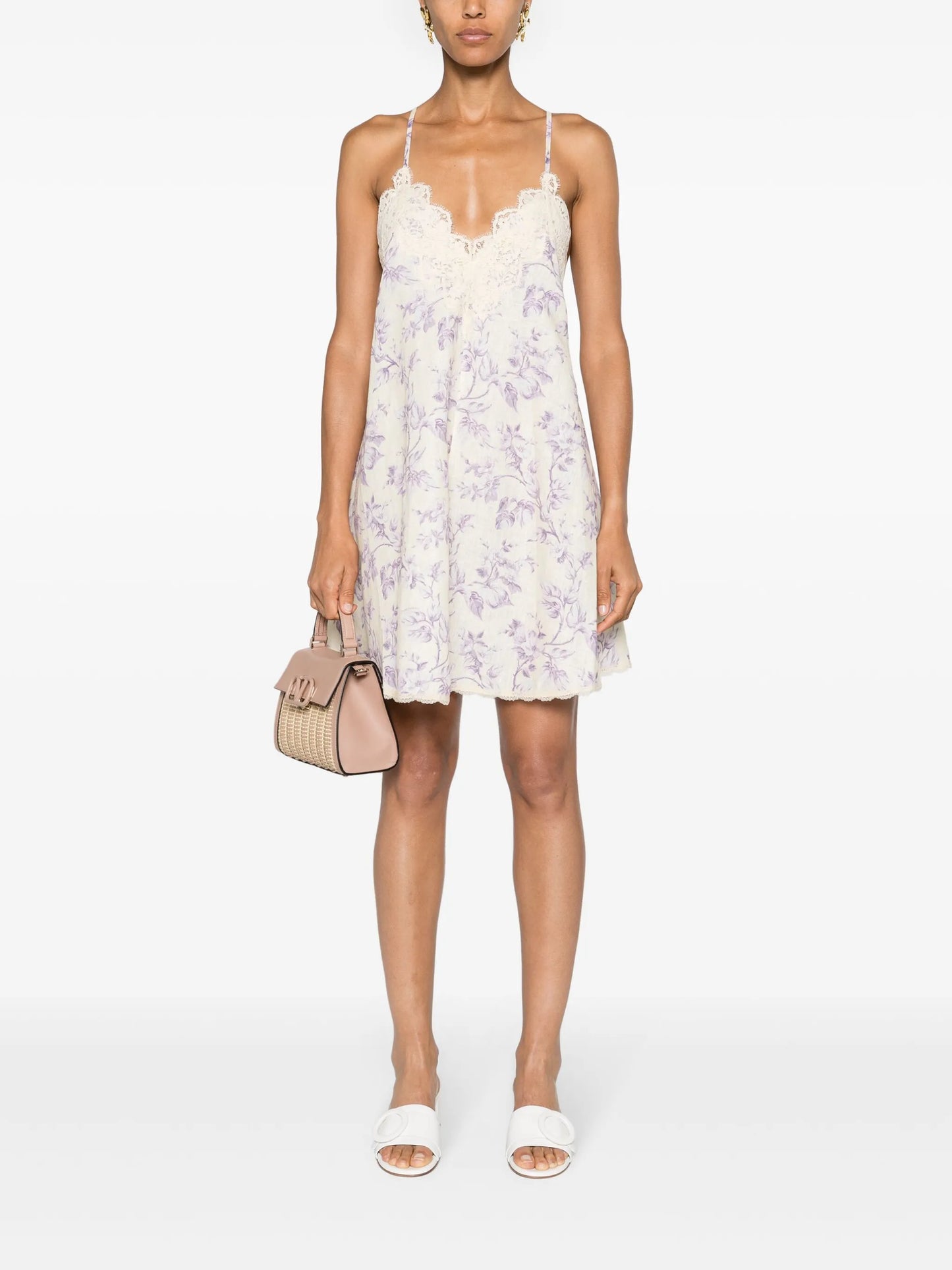 Halliday floral-print minidress