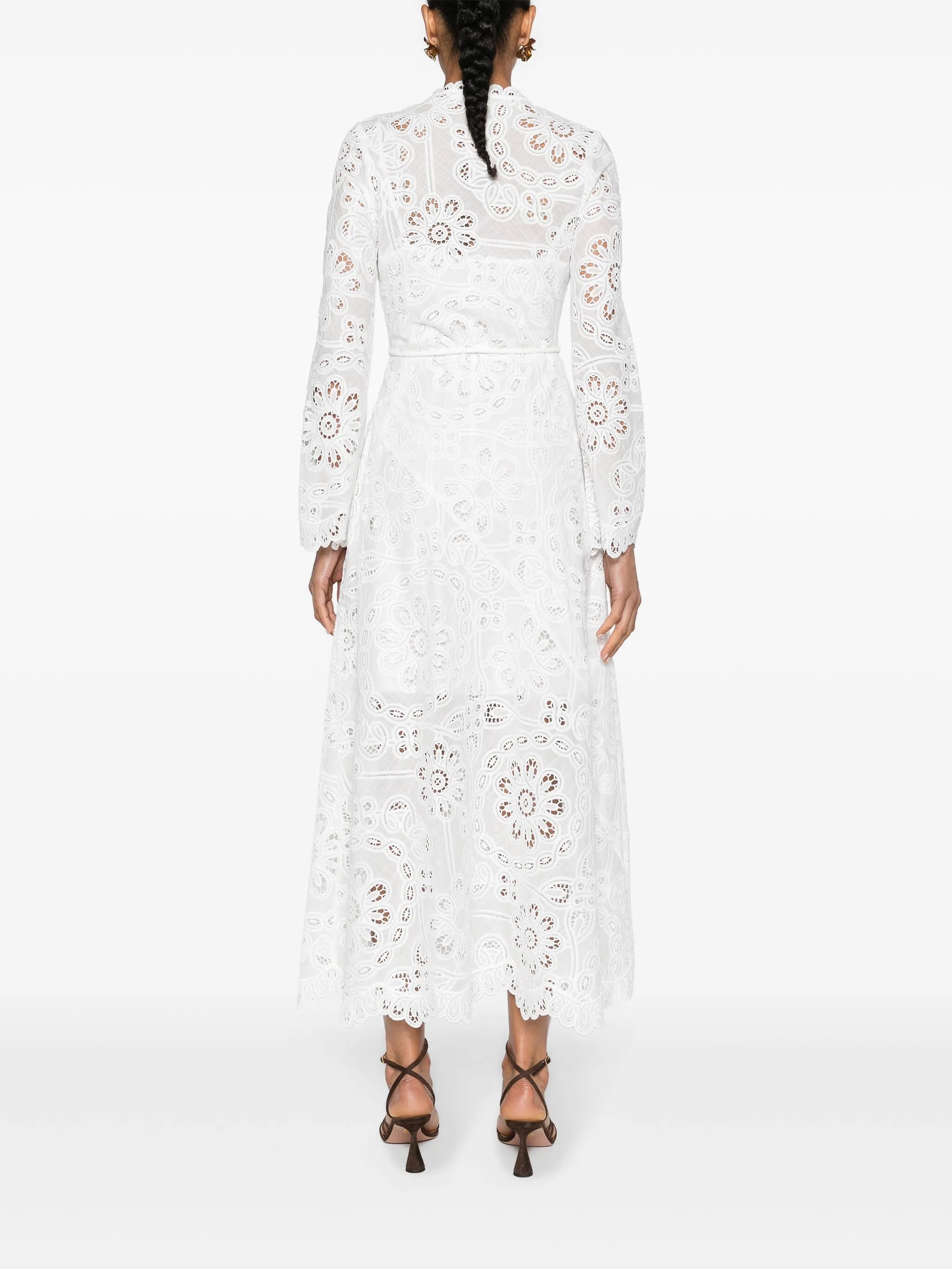 Ottie broderie anglaise midi dress