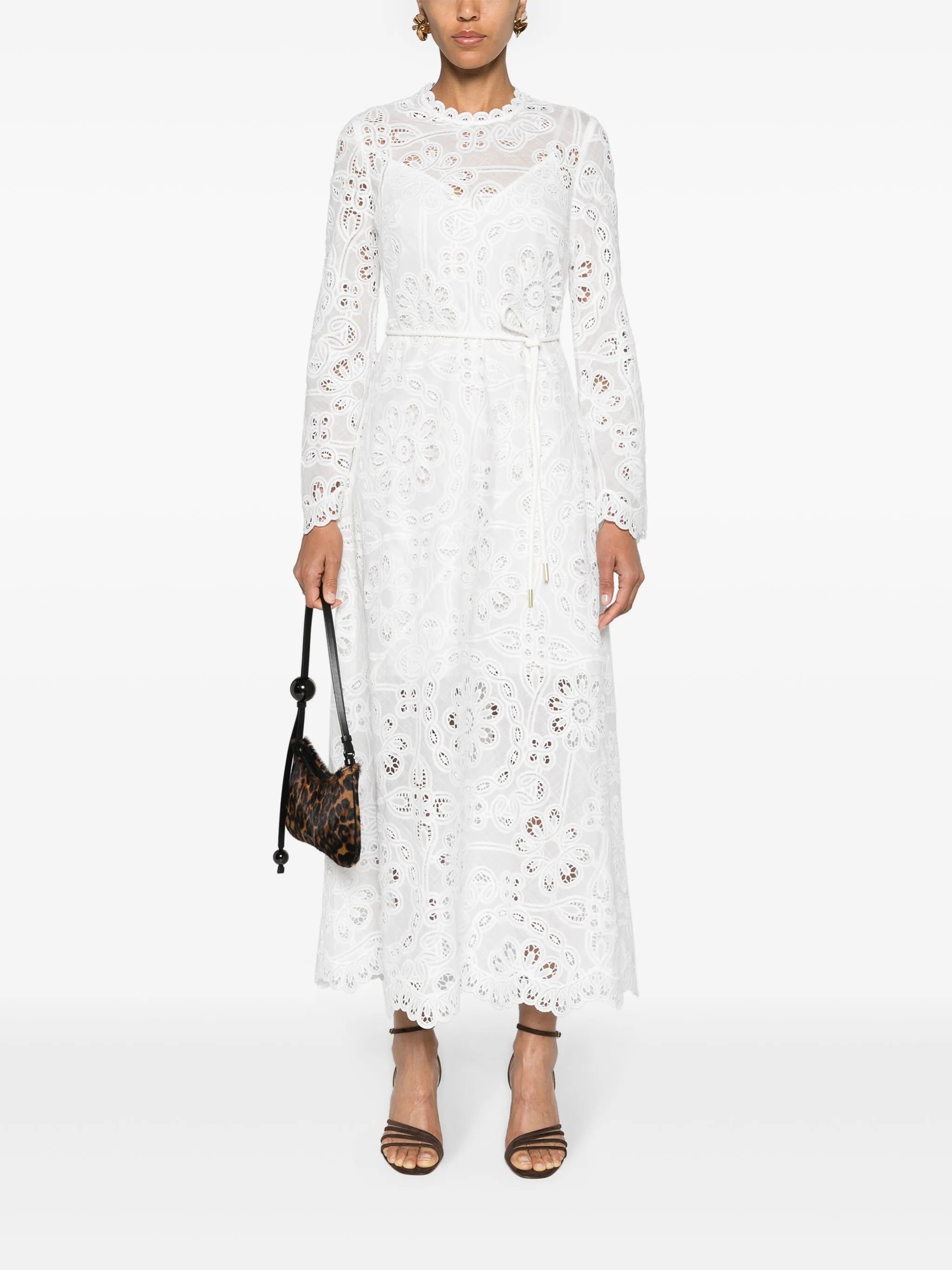 Ottie broderie anglaise midi dress