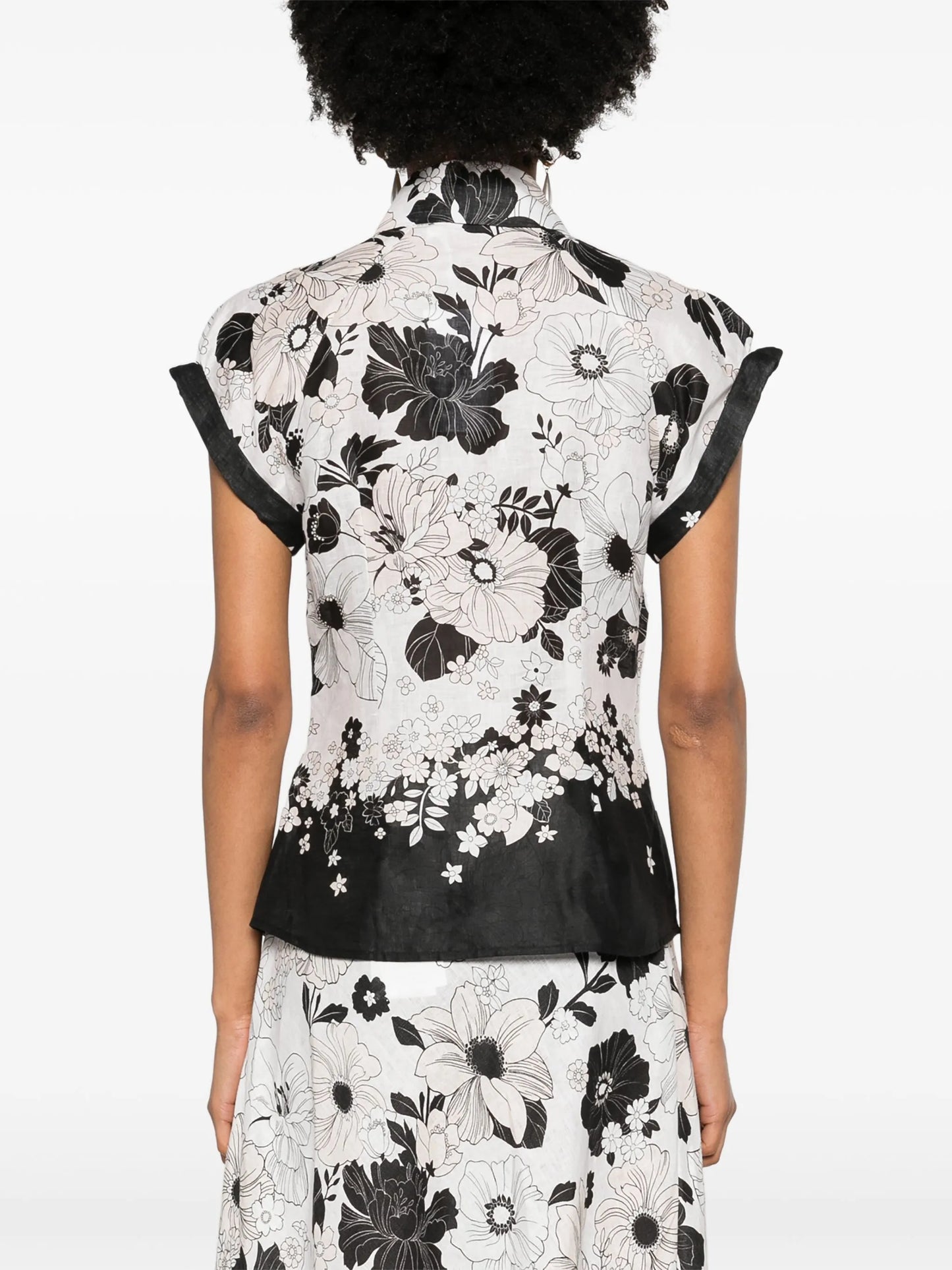 Pop floral-print shirt