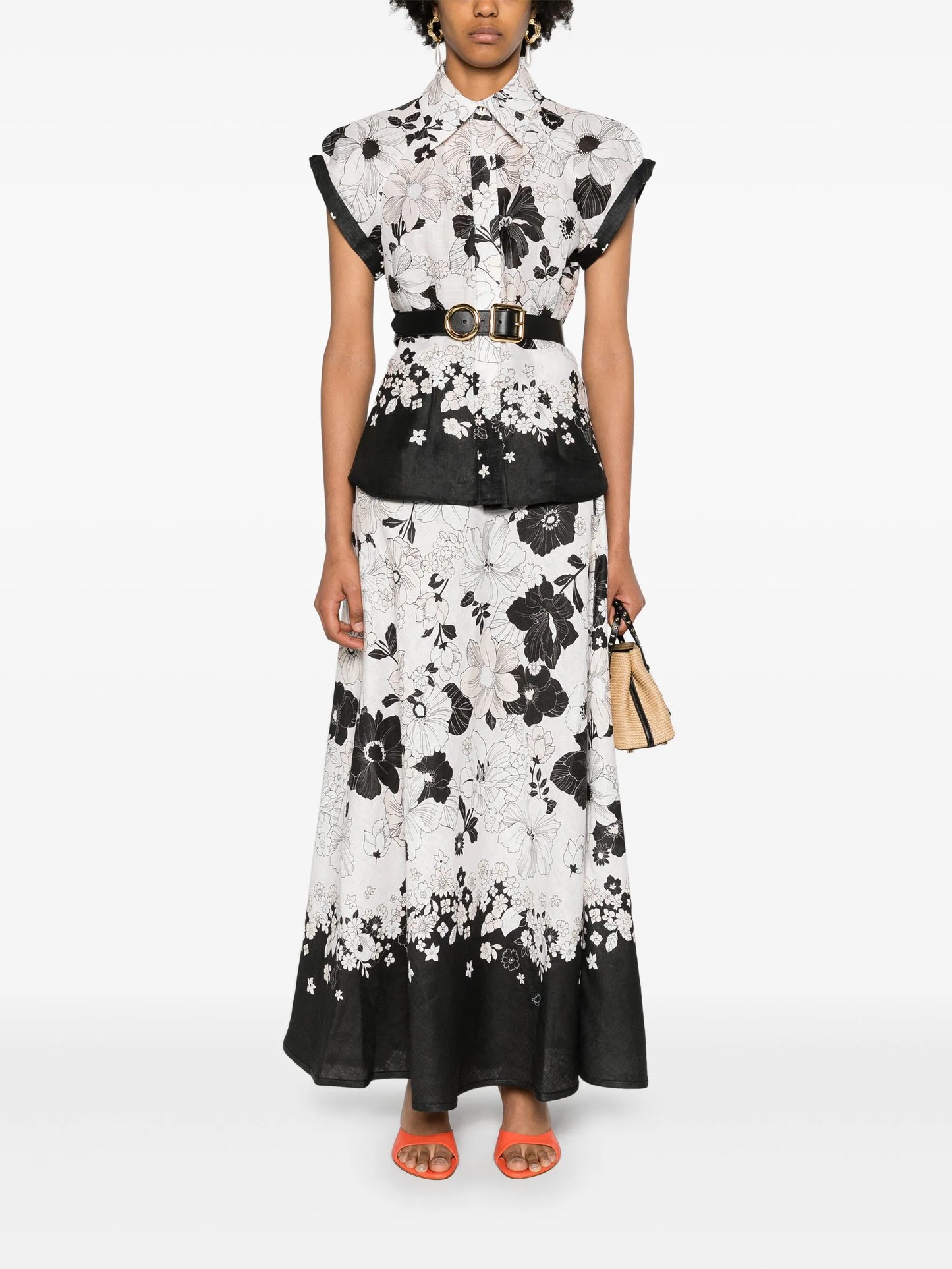 Pop floral-print shirt