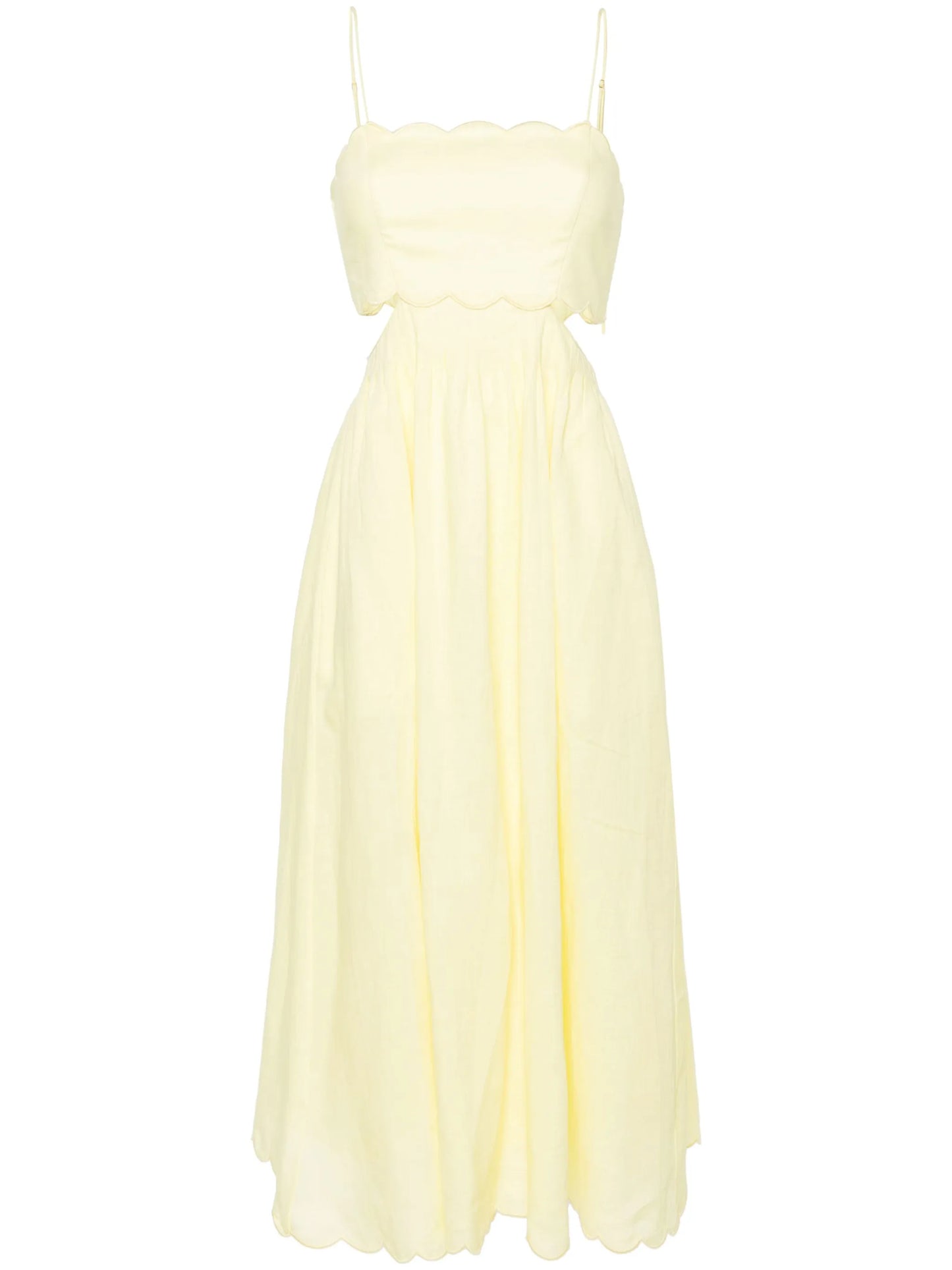 Halliday linen midi dress