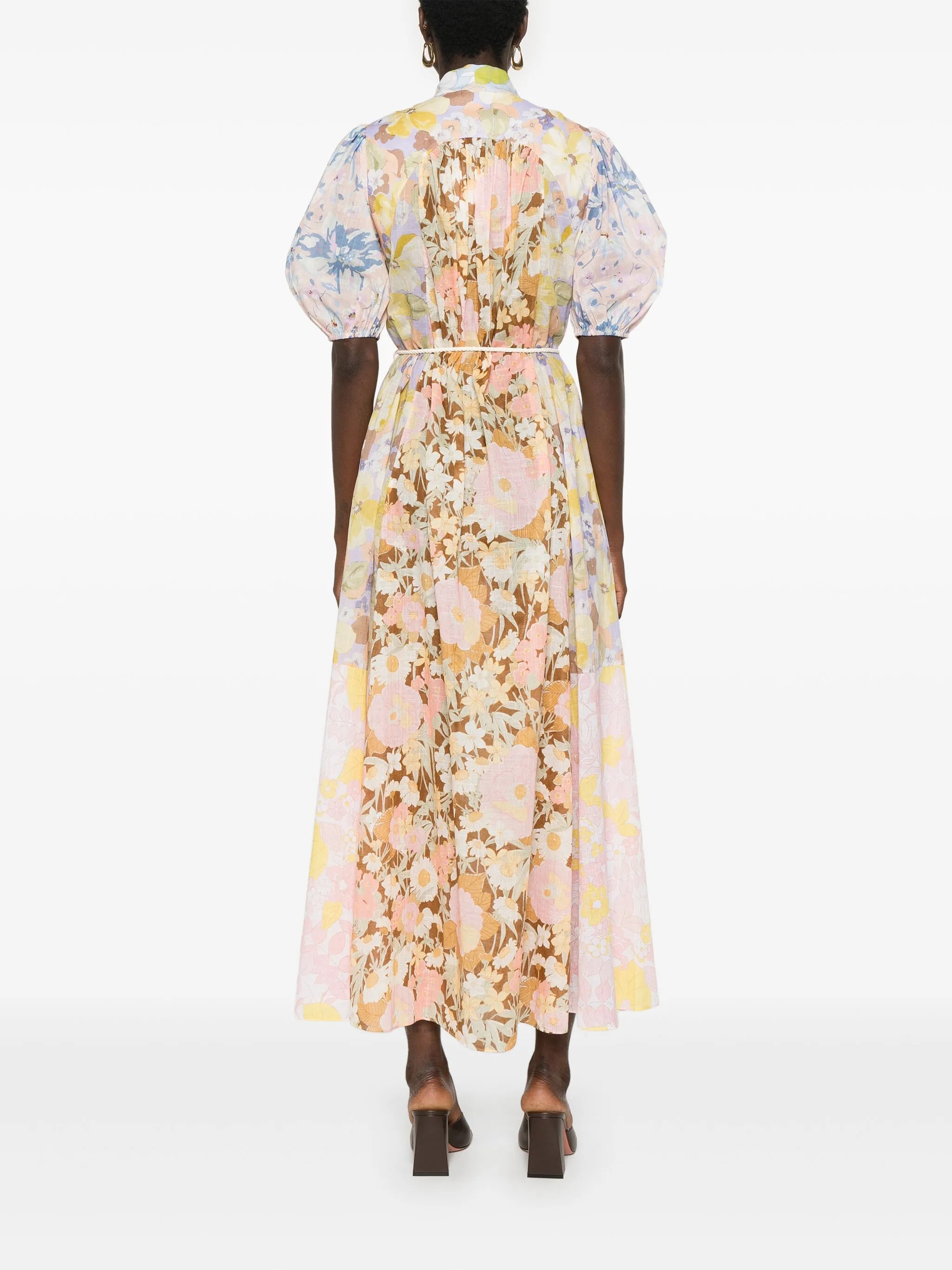 Pop floral-print maxi dress