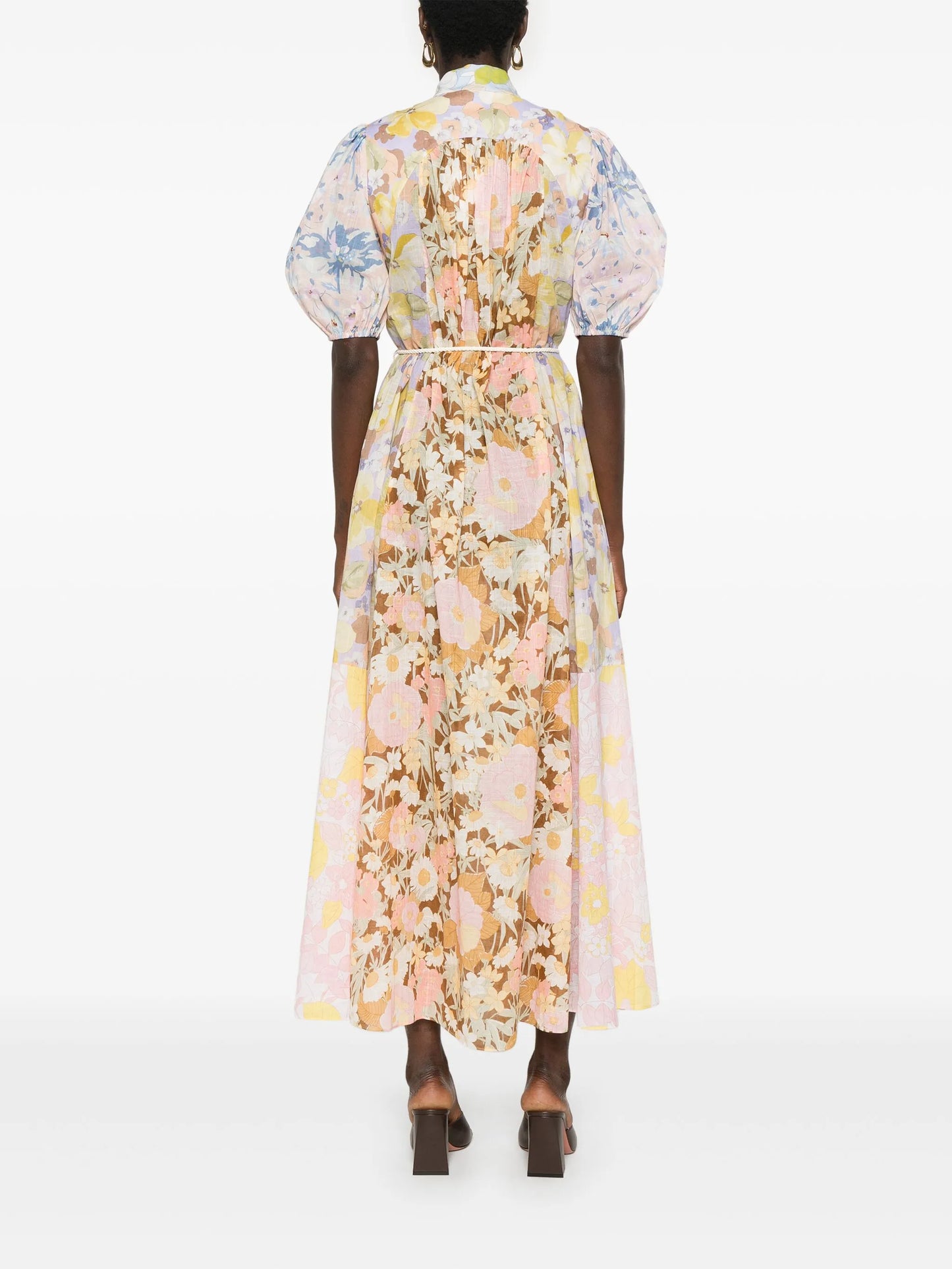 Pop floral-print maxi dress