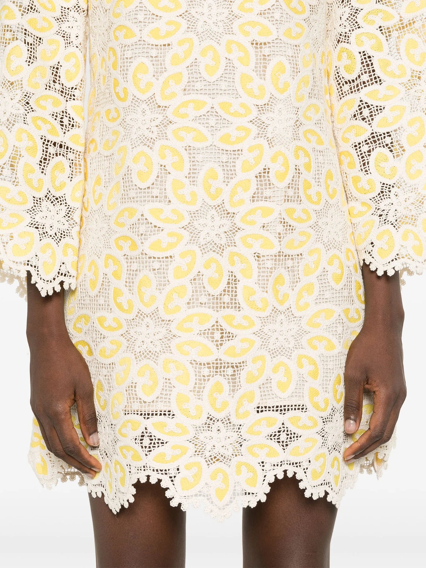 Golden Lace mini dress