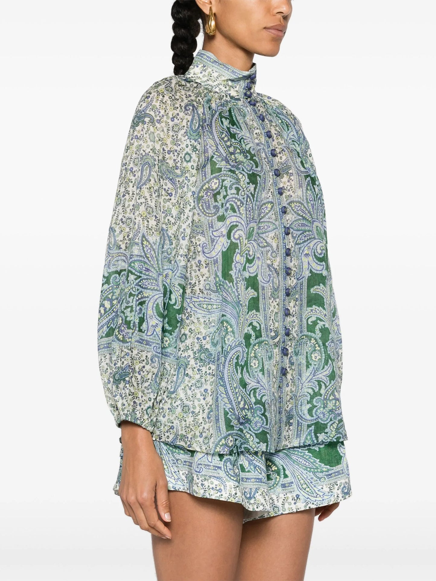 Ottie paisley-print blouse