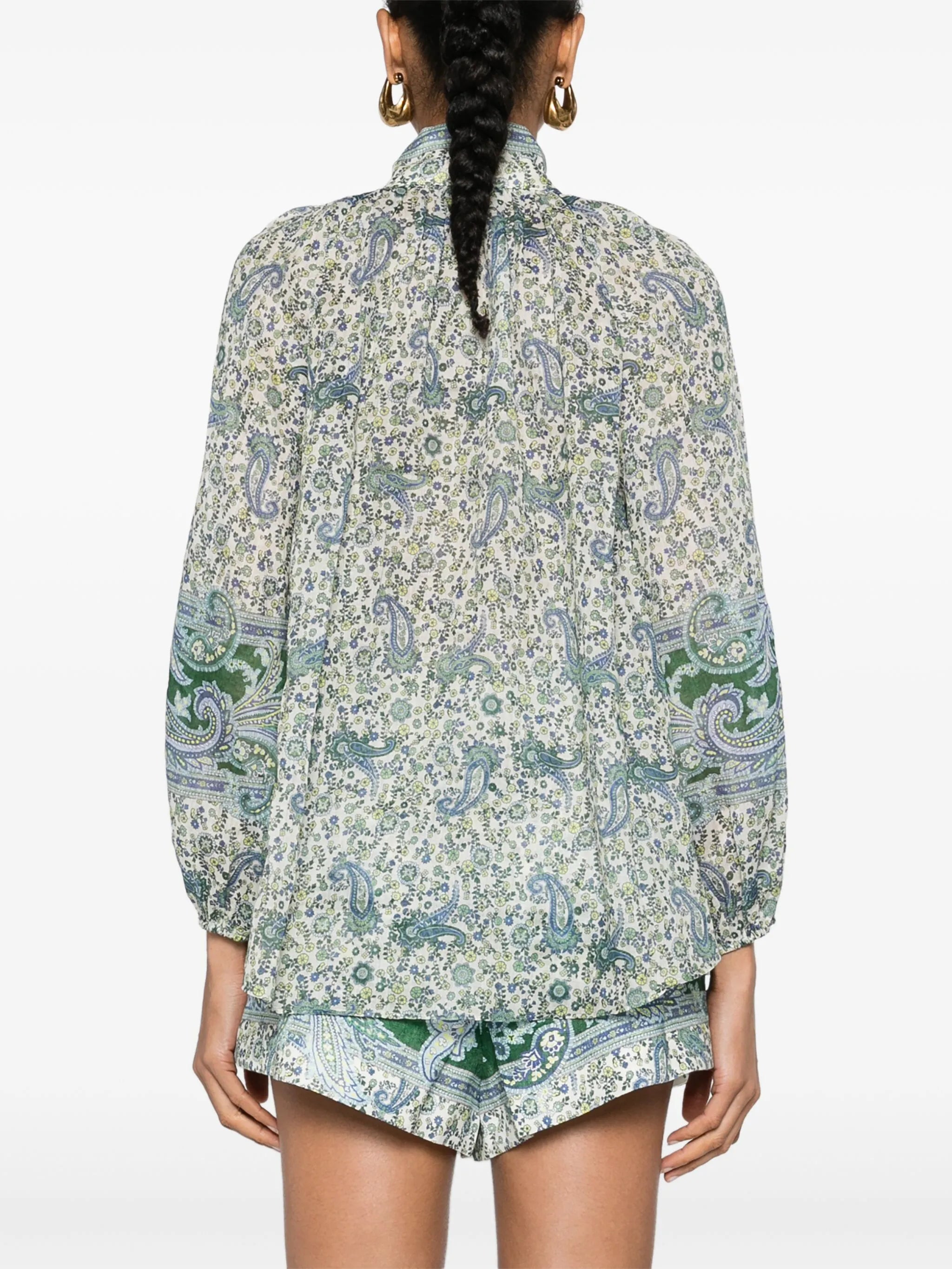 Ottie paisley-print blouse