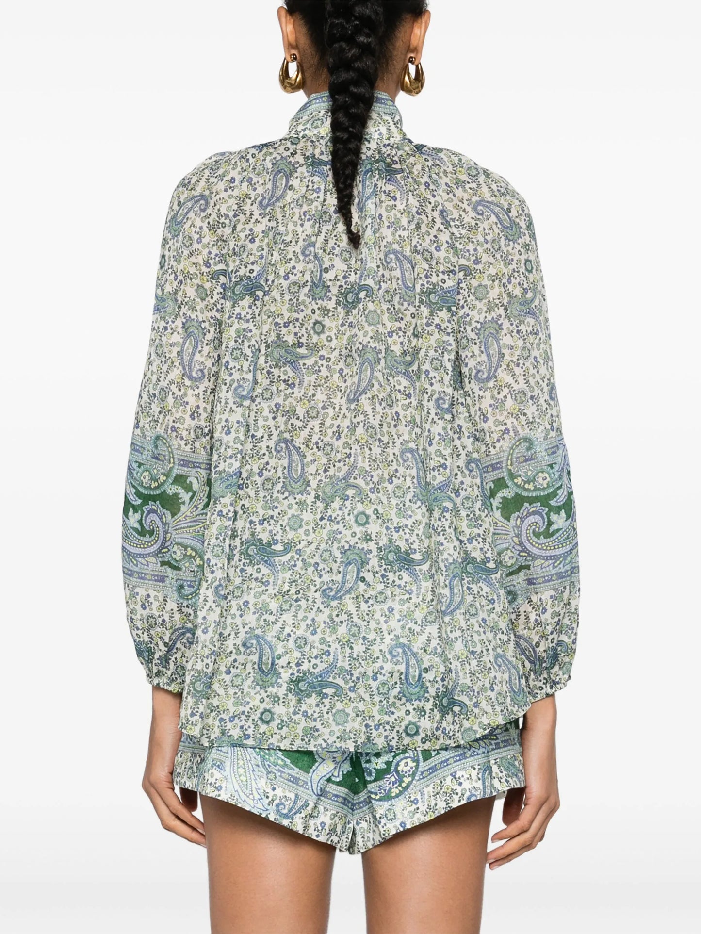 Ottie paisley-print blouse