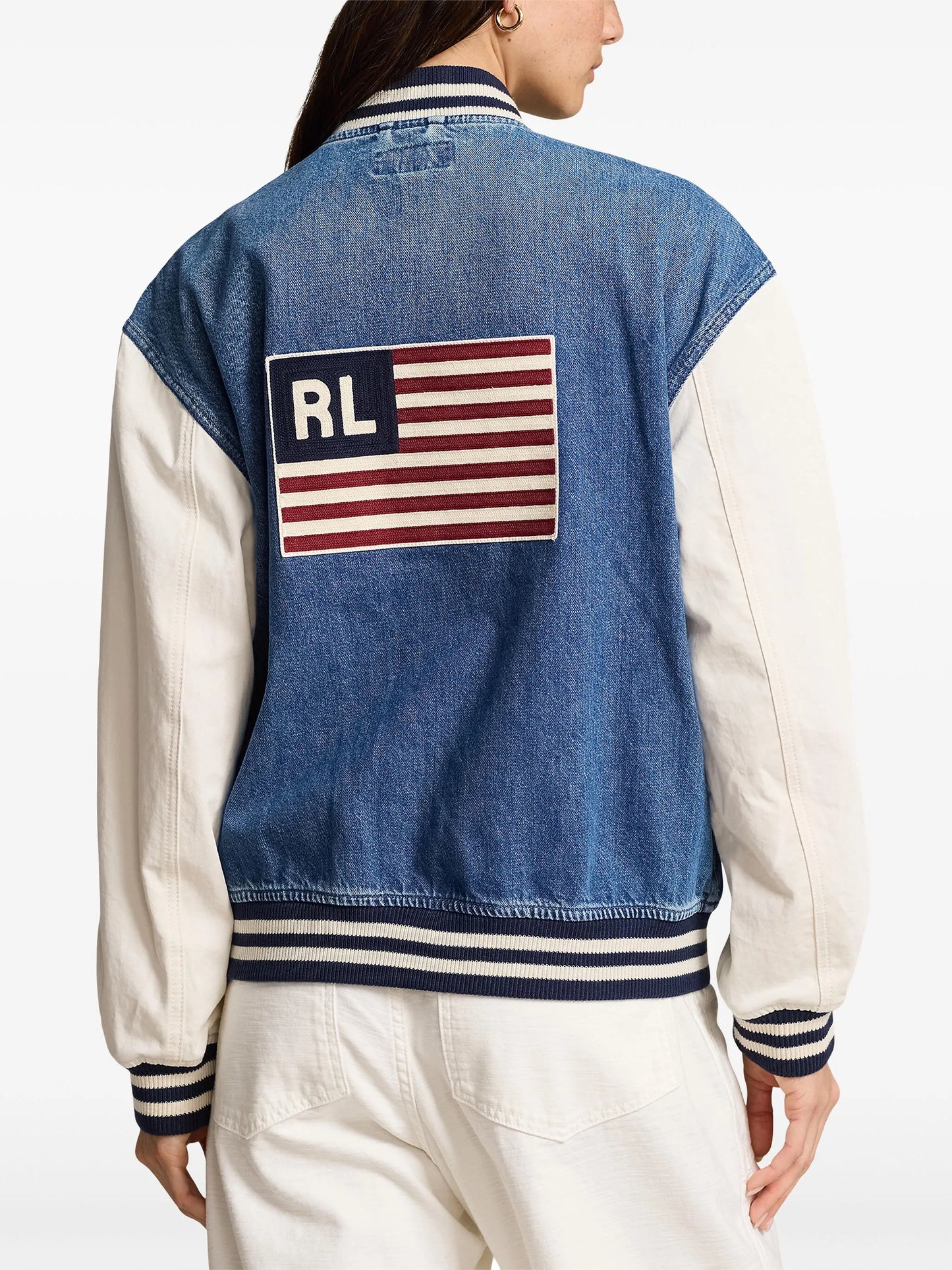 Polo Pony denim bomber jacket