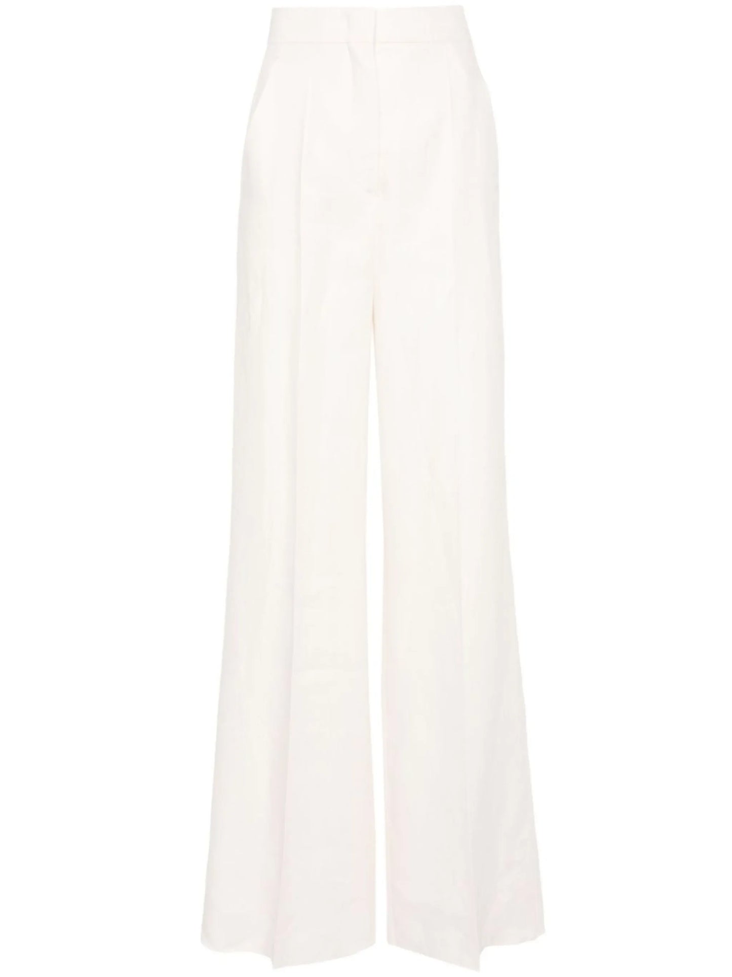 wide-leg linen trousers