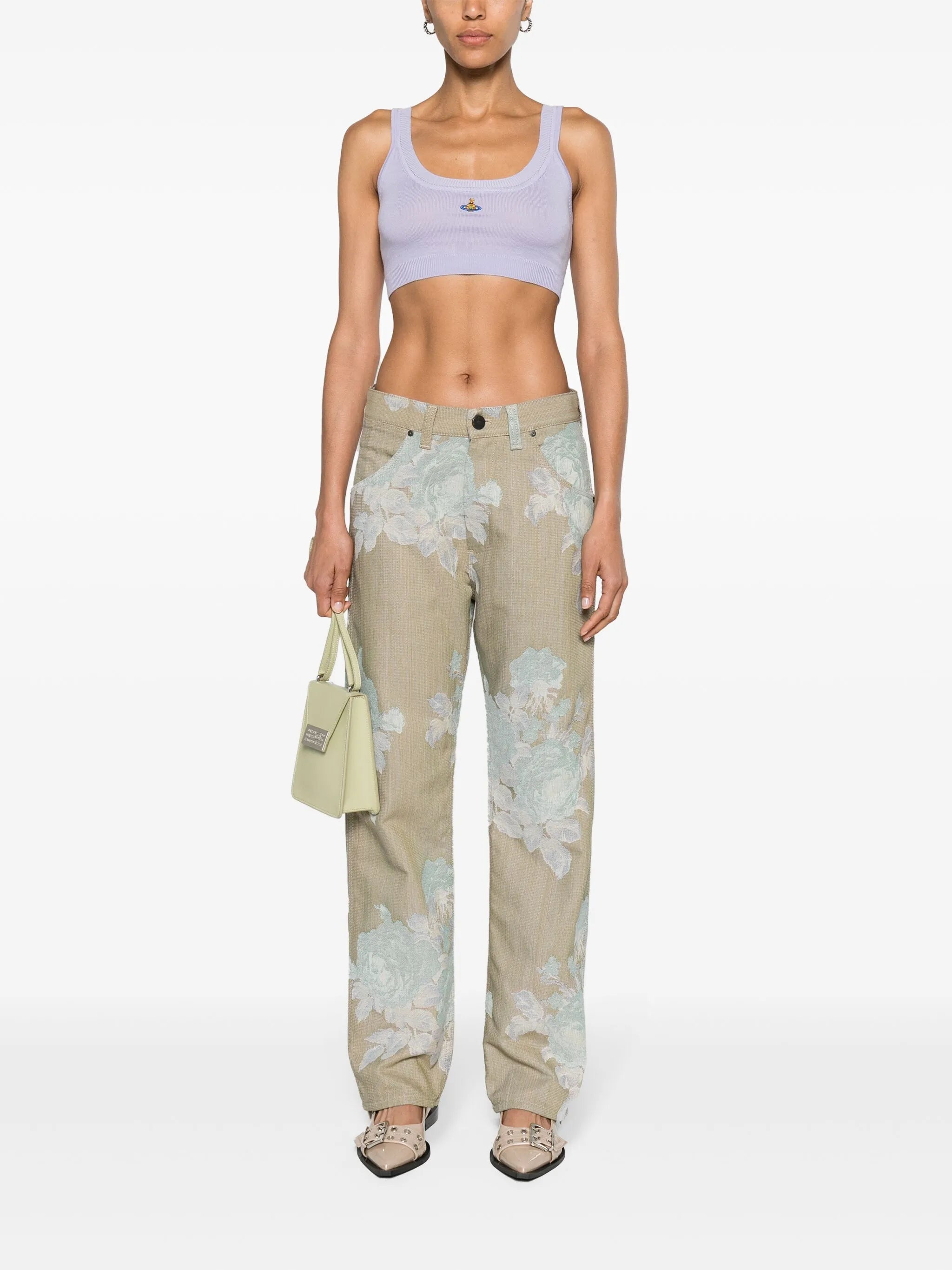 Ranch high-rise straight jeans