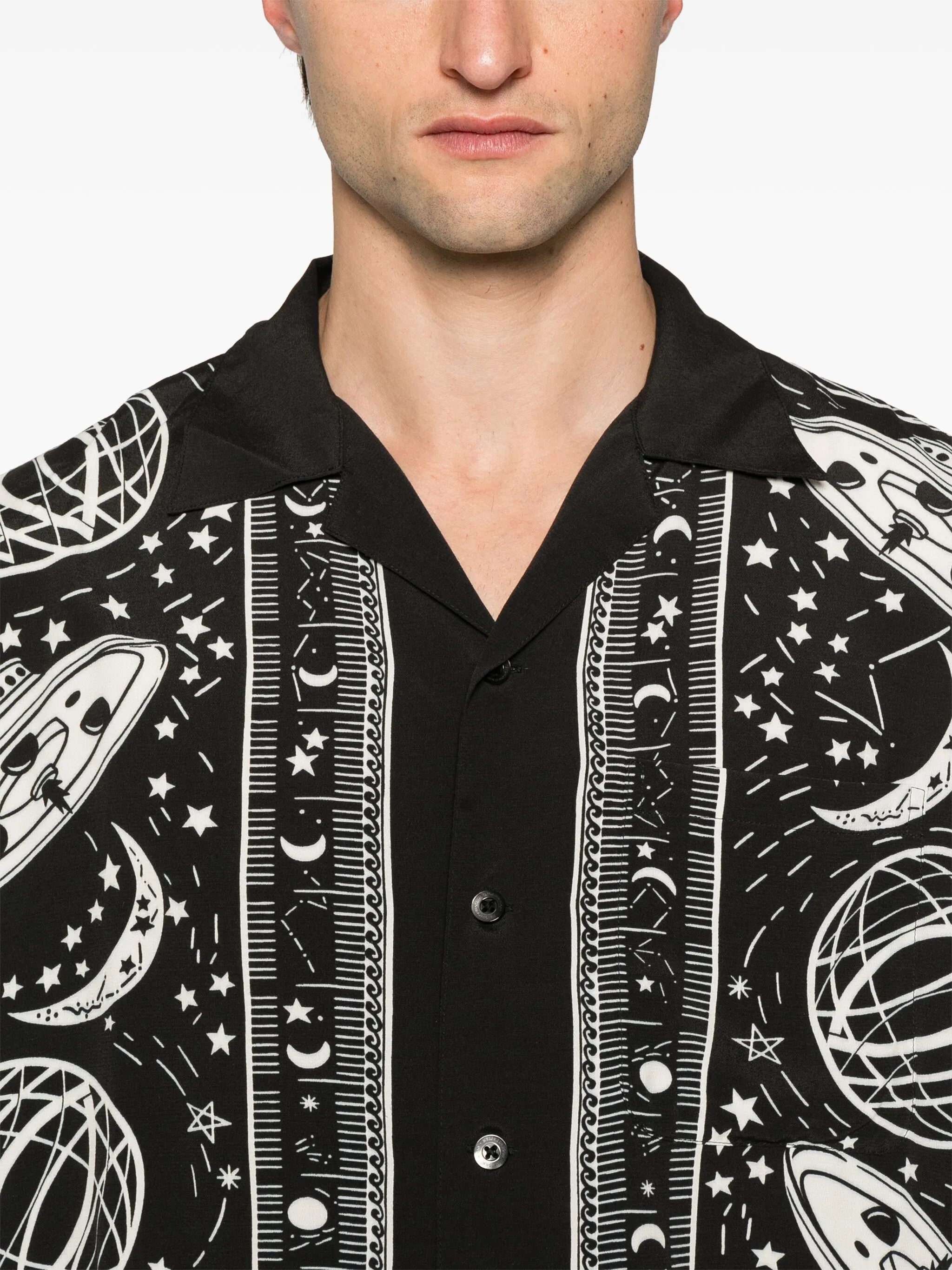 Cosmic-print shirt
