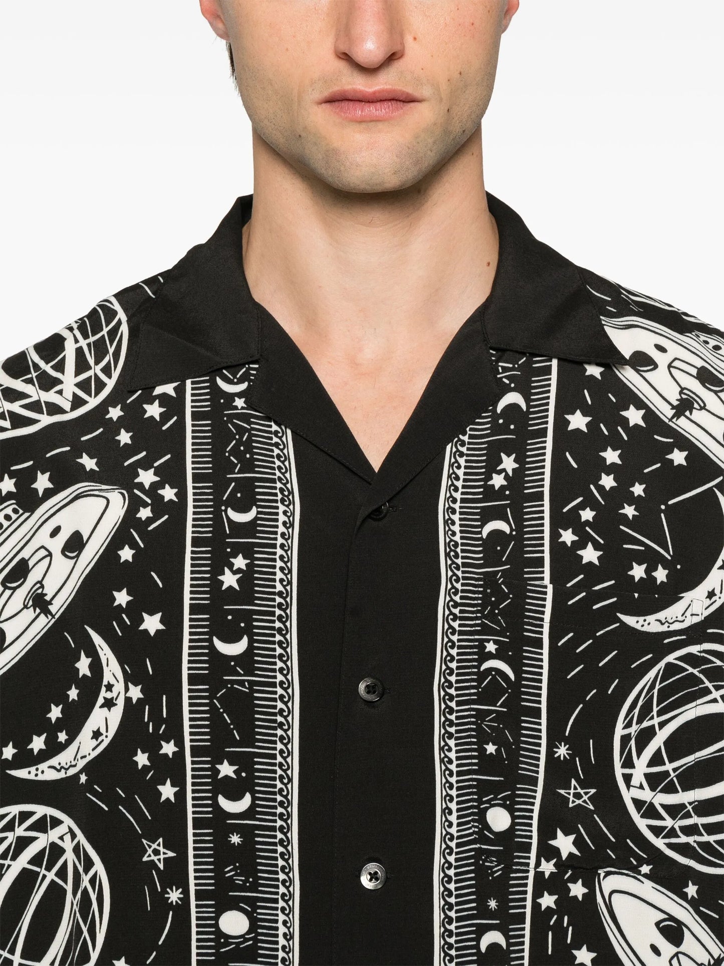 Cosmic-print shirt