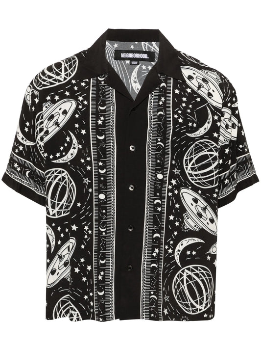 Cosmic-print shirt