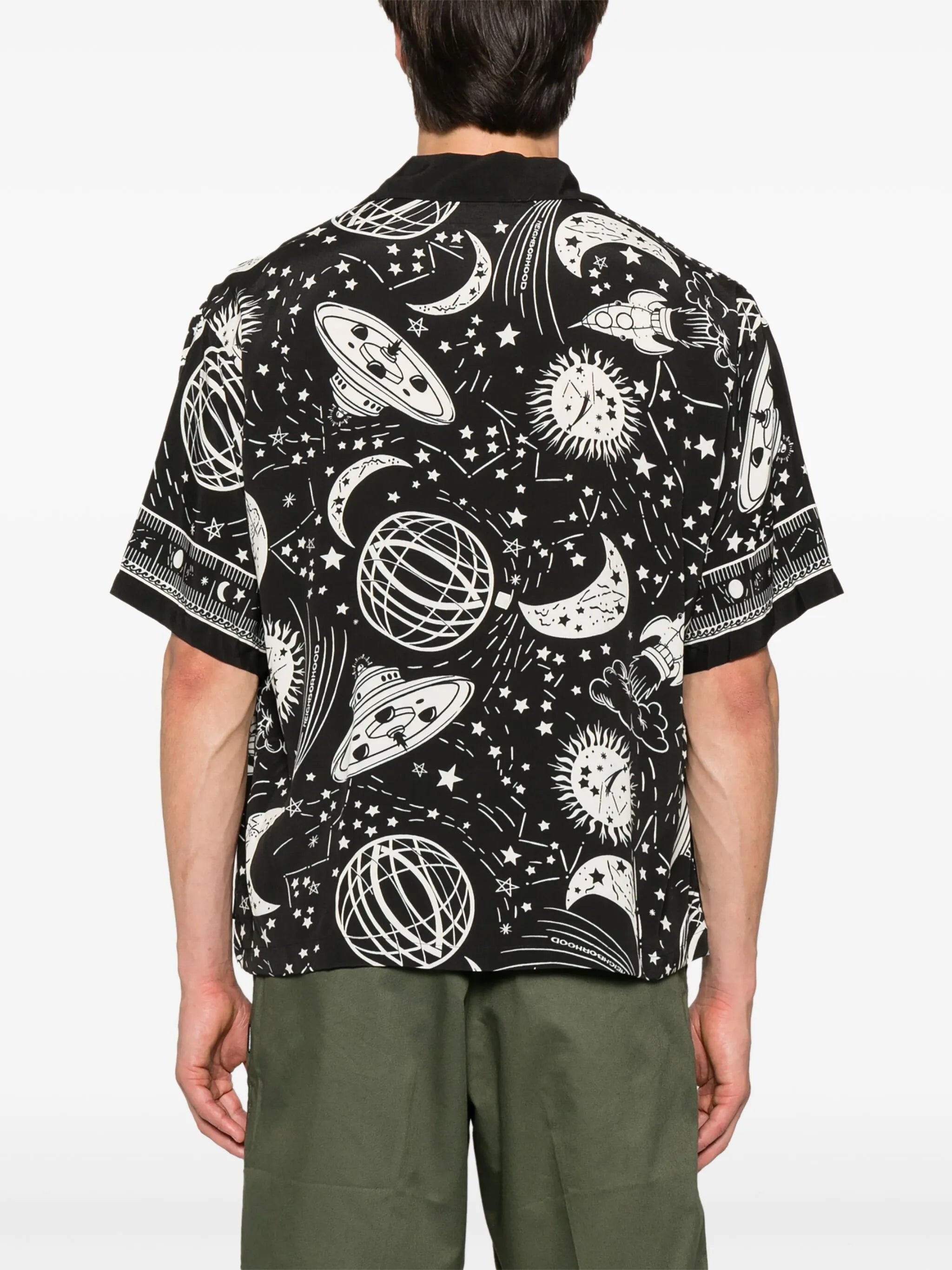 Cosmic-print shirt