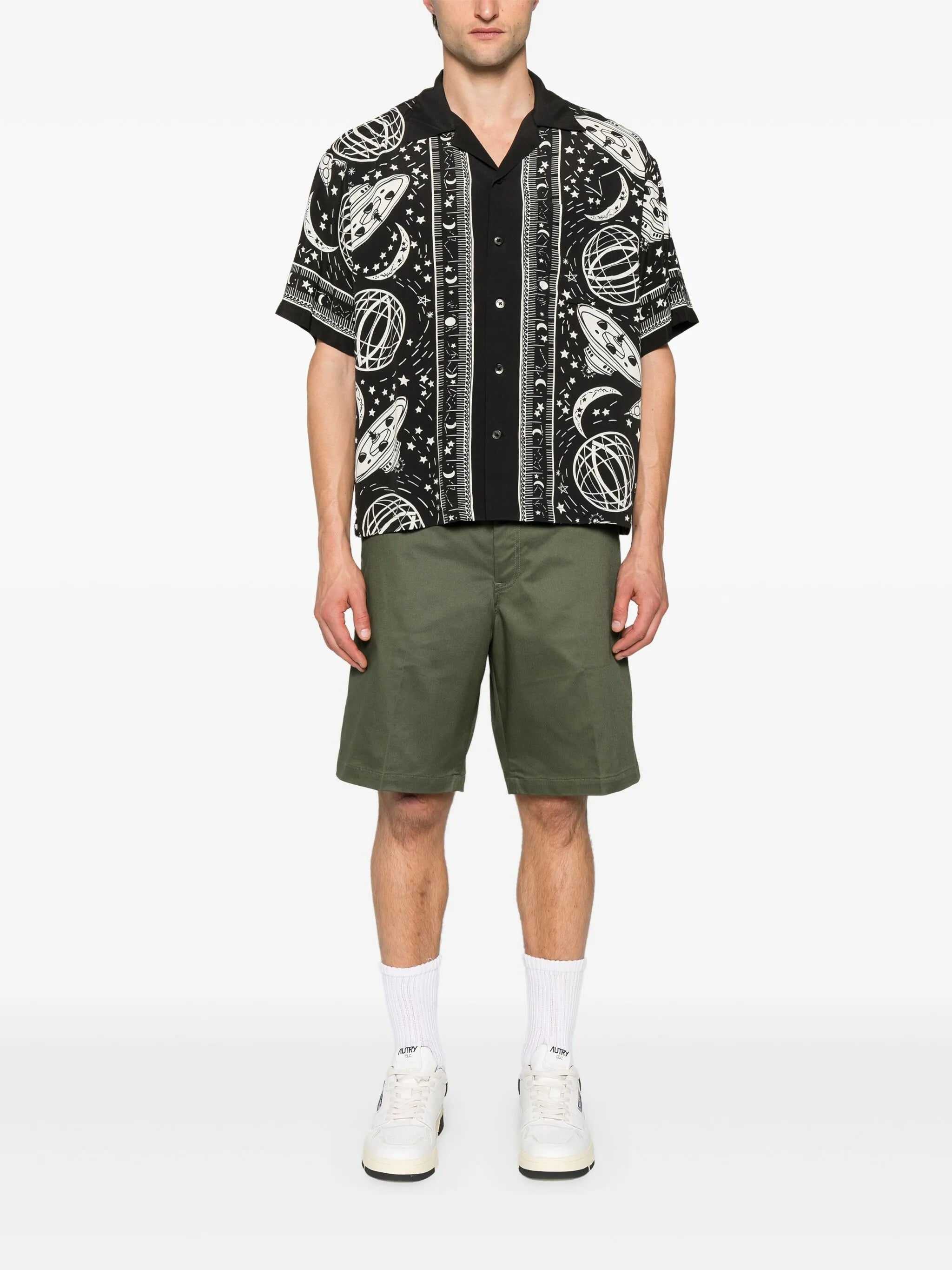 Cosmic-print shirt