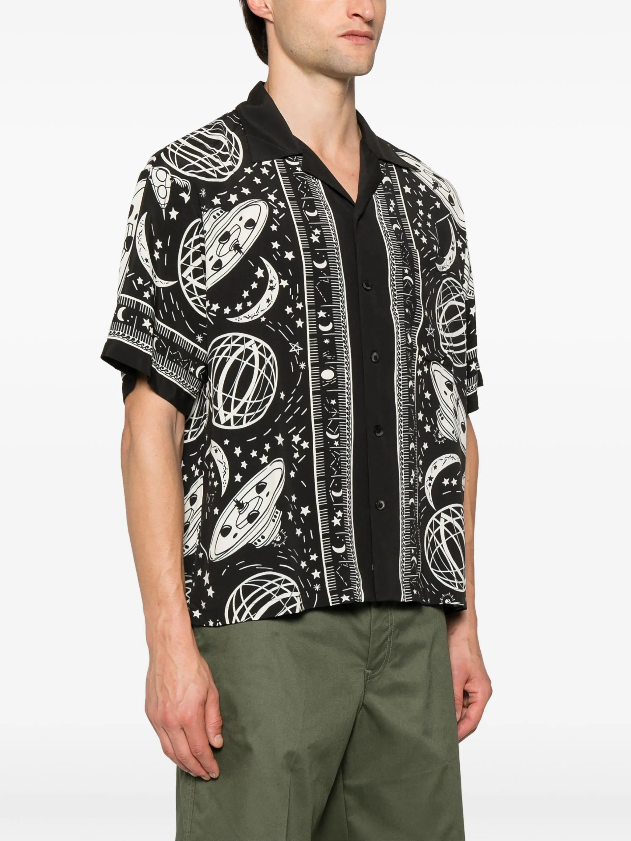 Cosmic-print shirt
