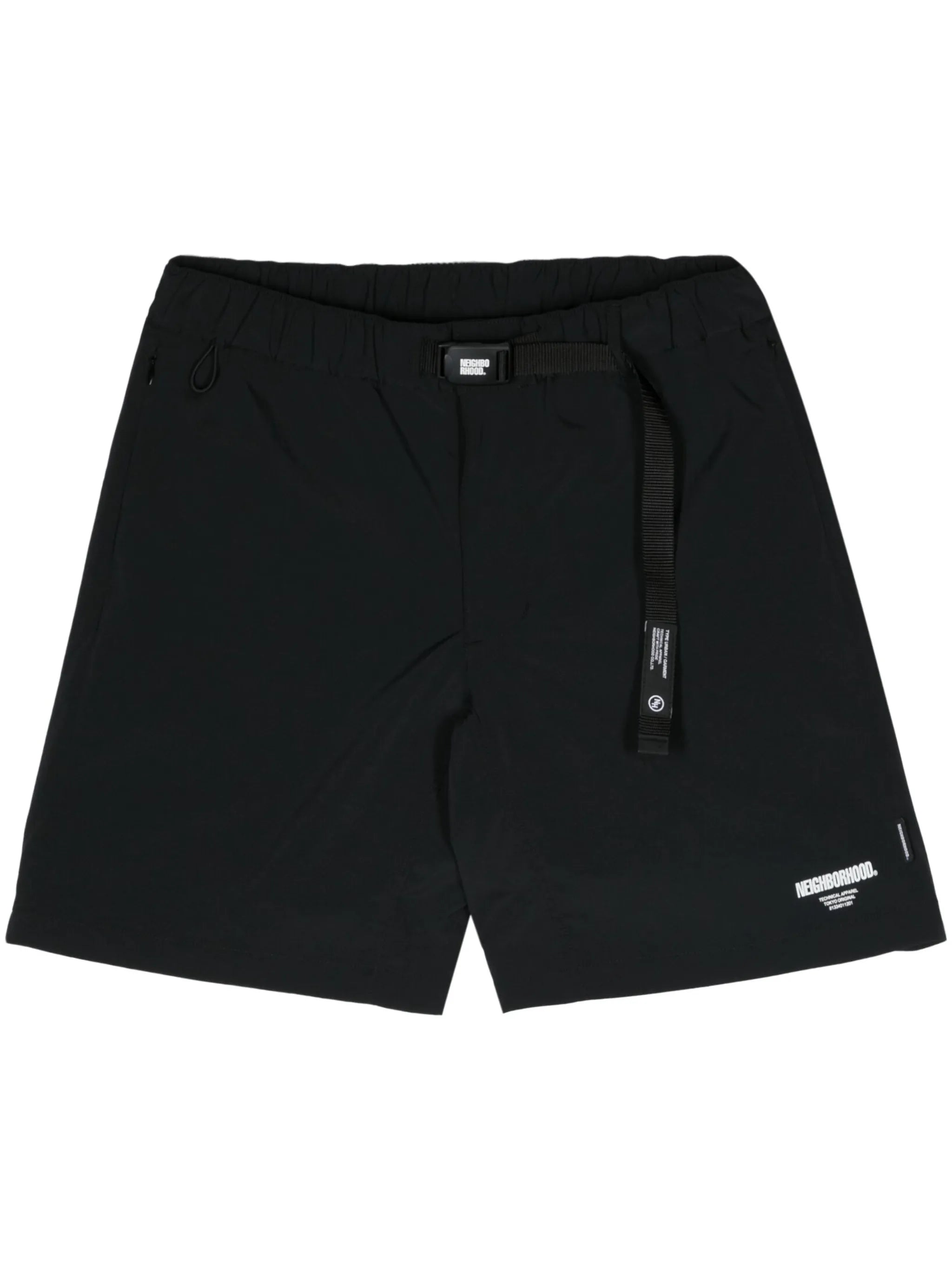 Multifunctional drawstring-waist shorts