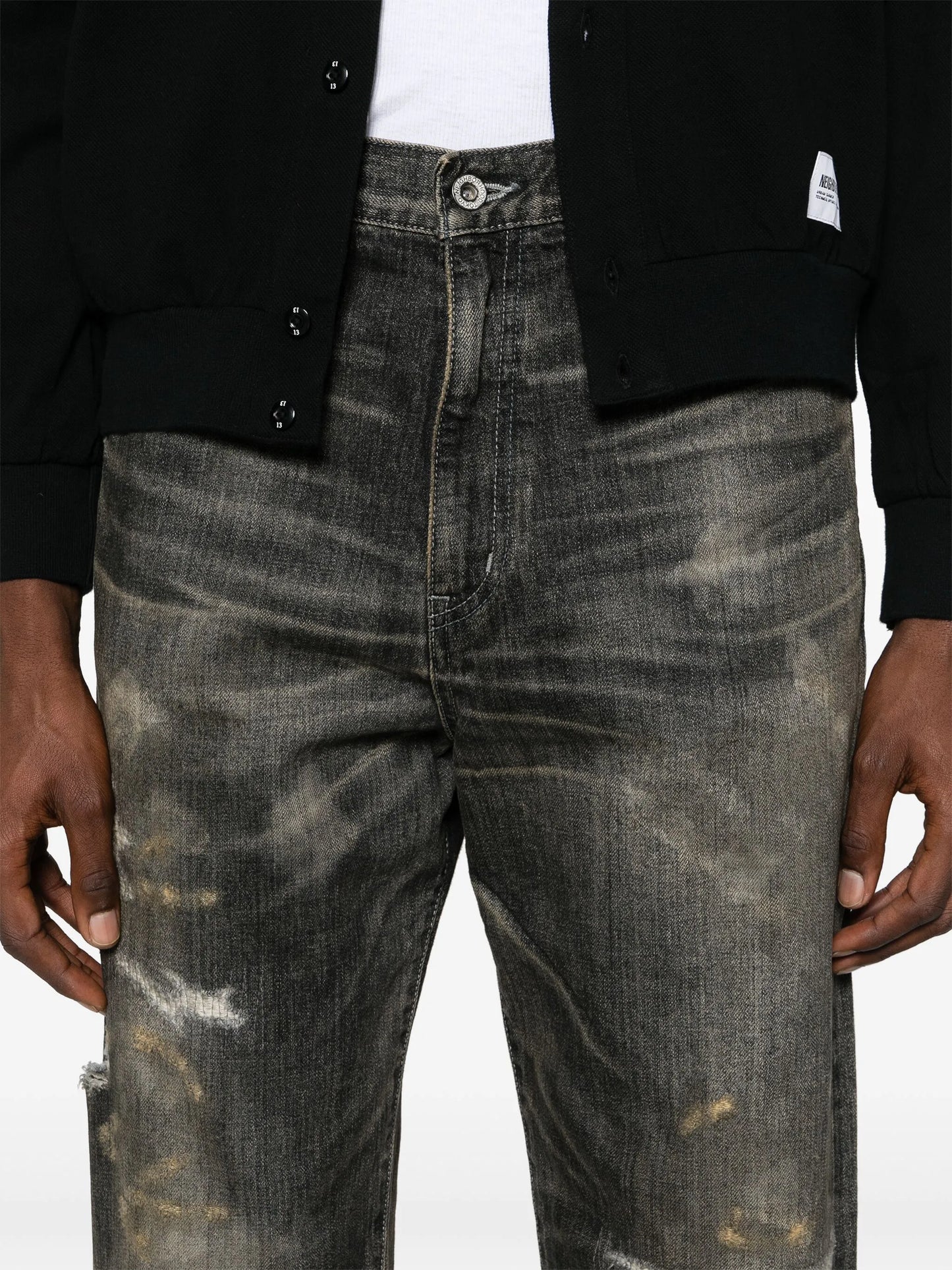 Savage straight-leg jeans