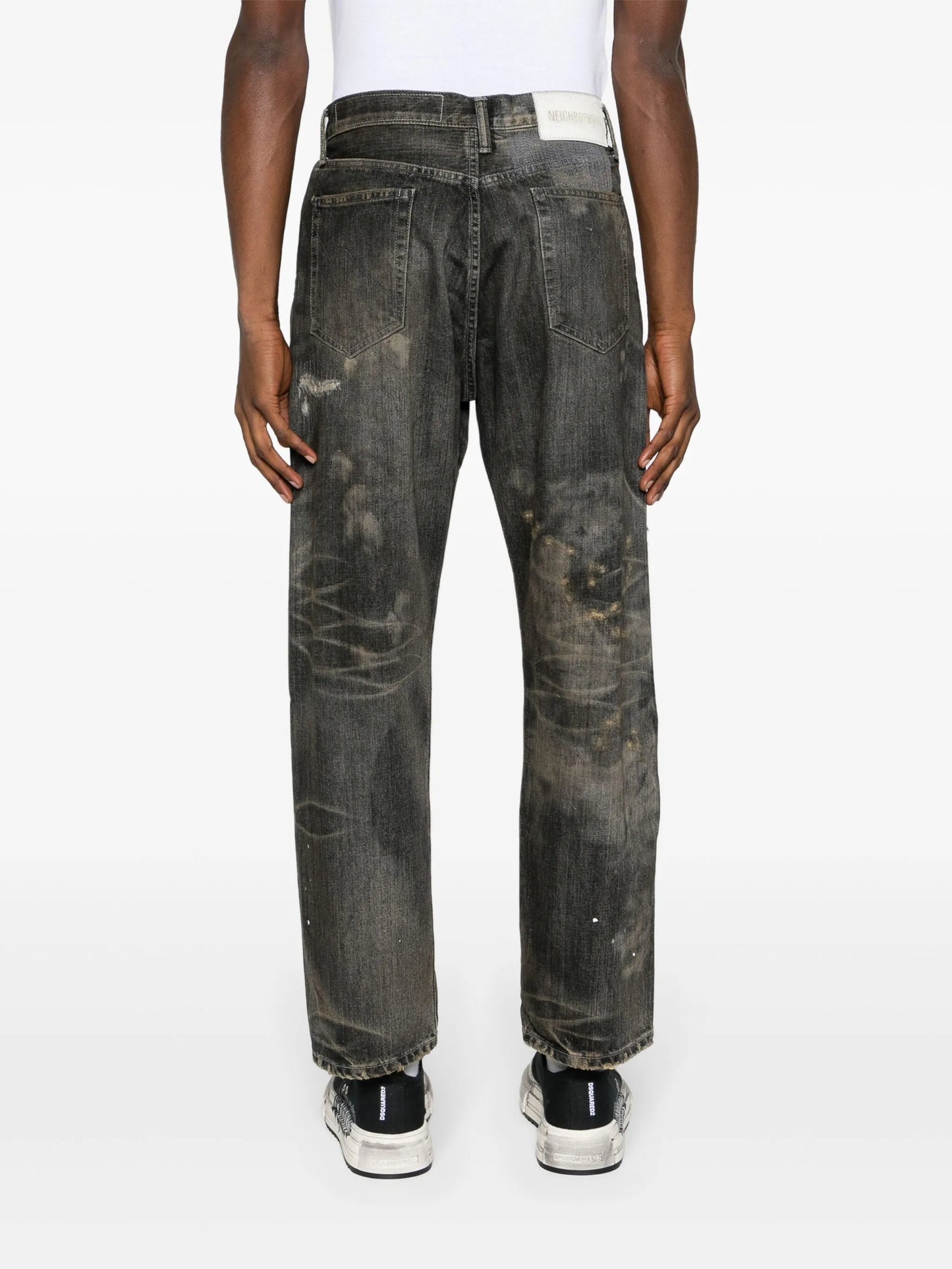 Savage straight-leg jeans