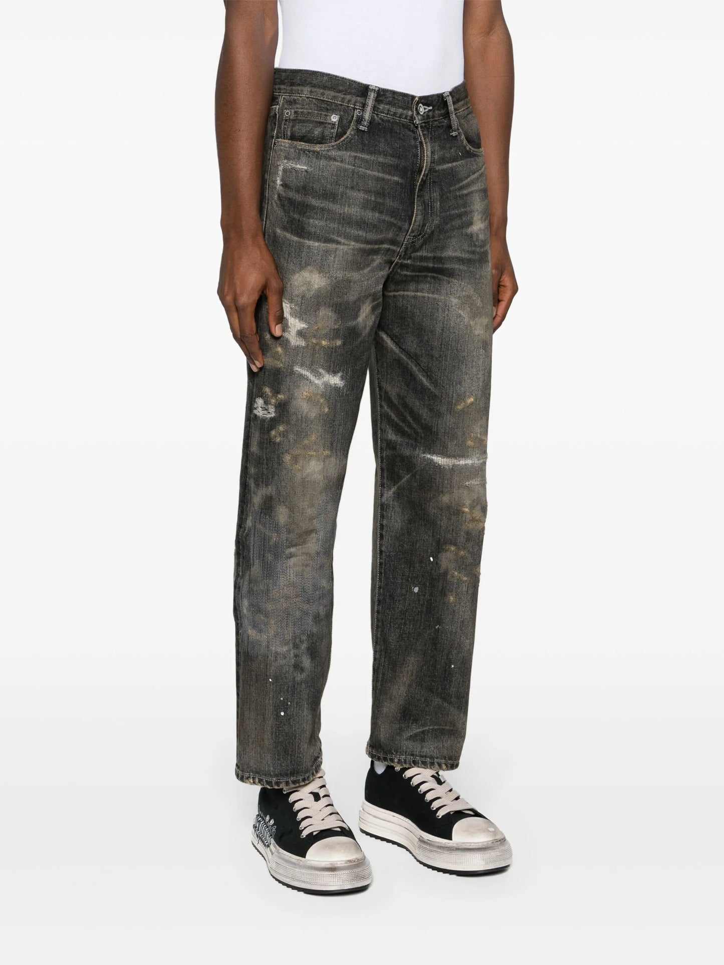 Savage straight-leg jeans