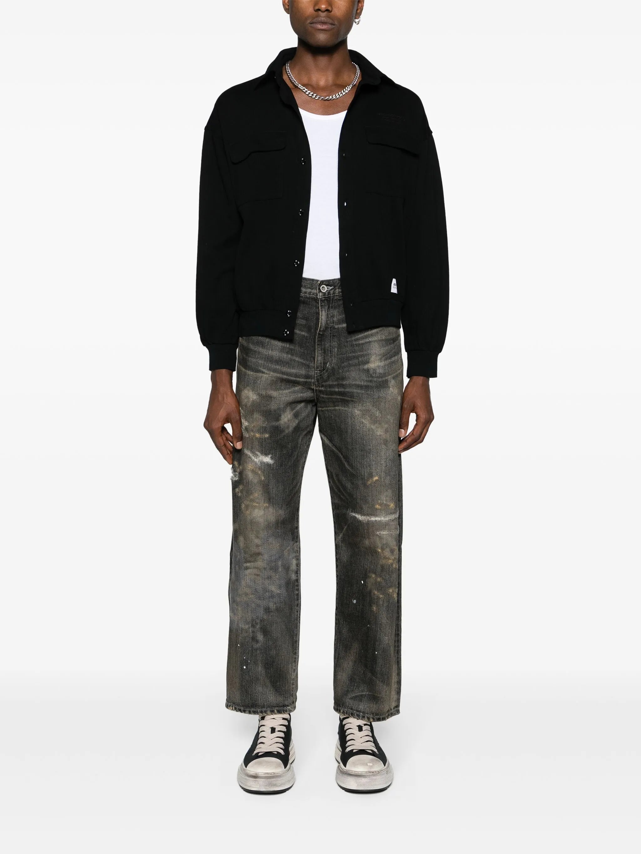Savage straight-leg jeans