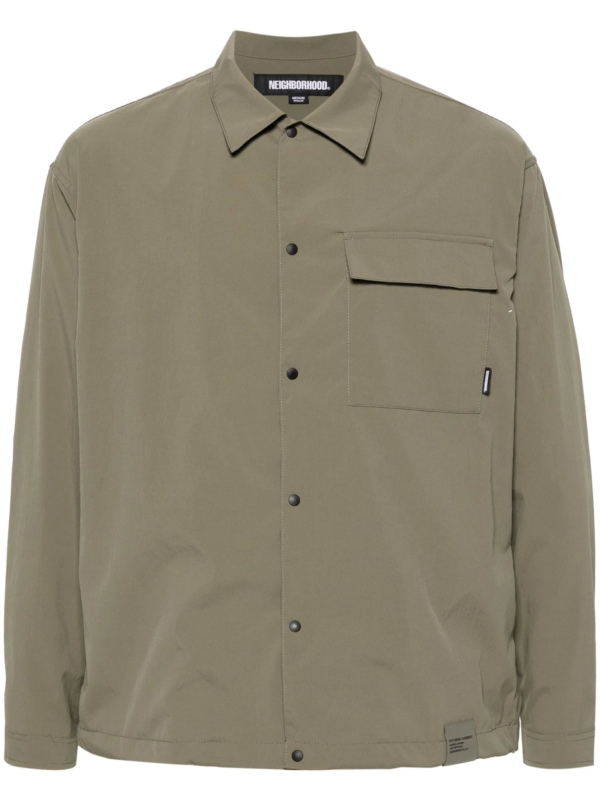 Multifunctional logo-print shirt