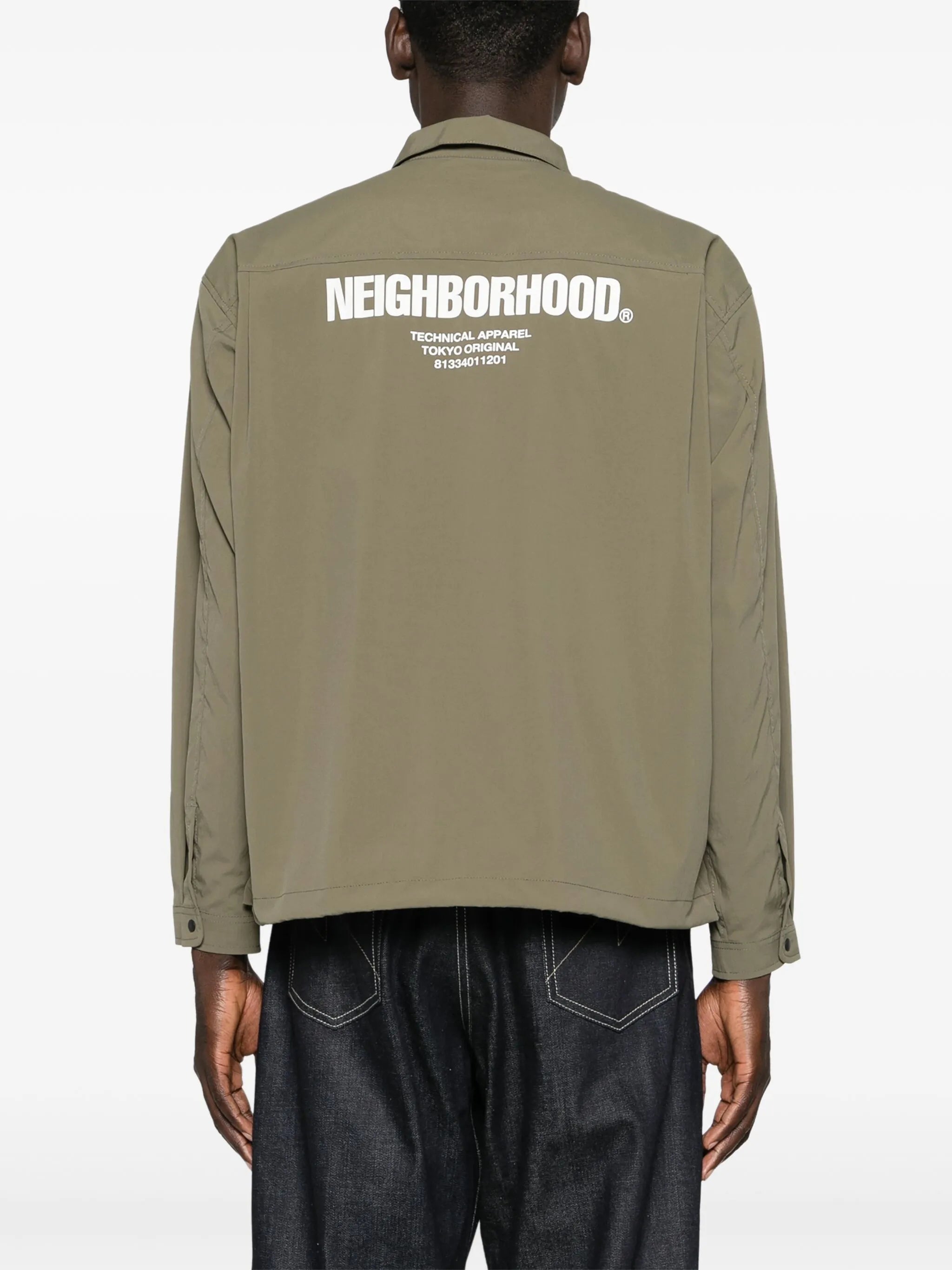 Multifunctional logo-print shirt
